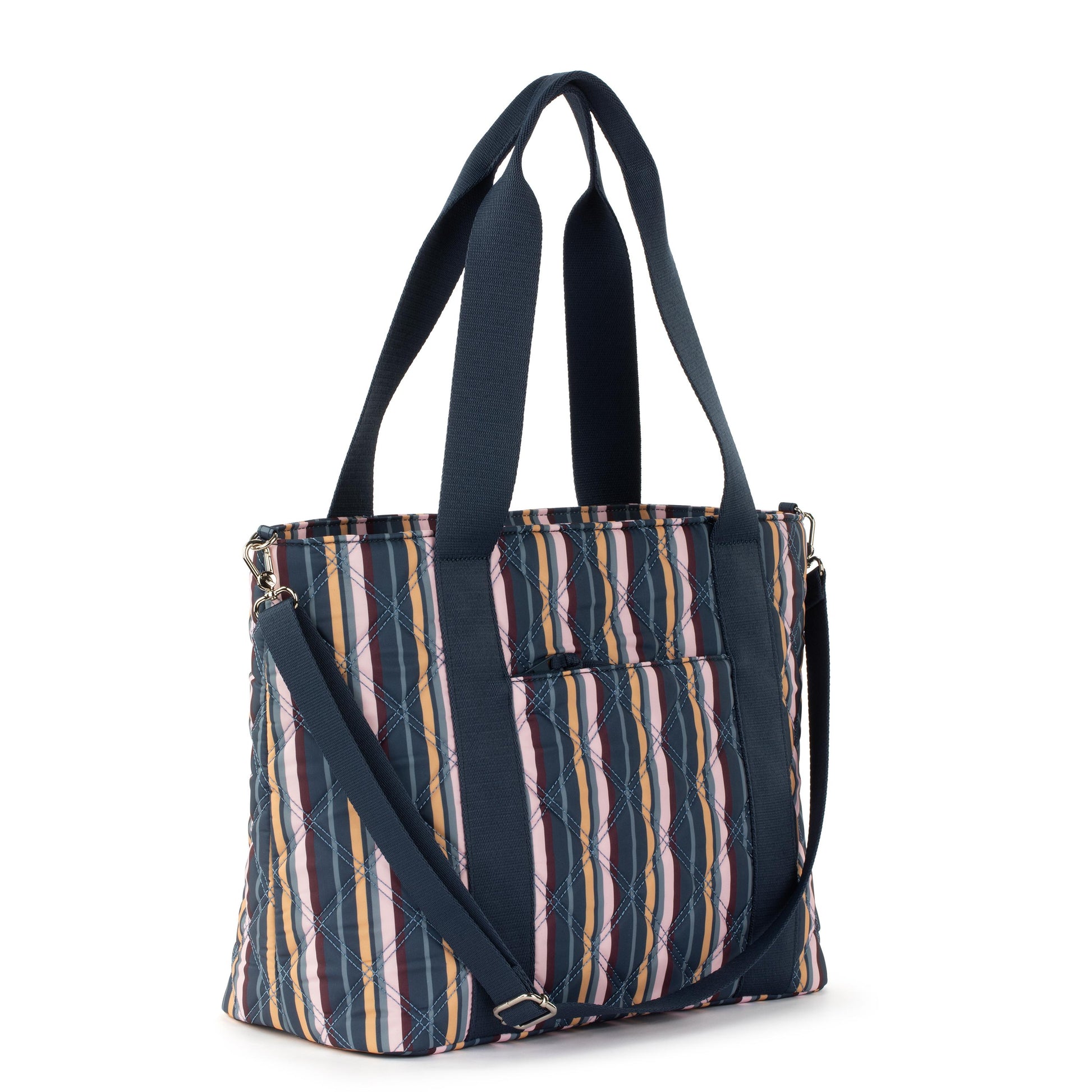 Sakroots Arlo Large Tote EcoTwill - Vibrant Multi Diamond Quilted