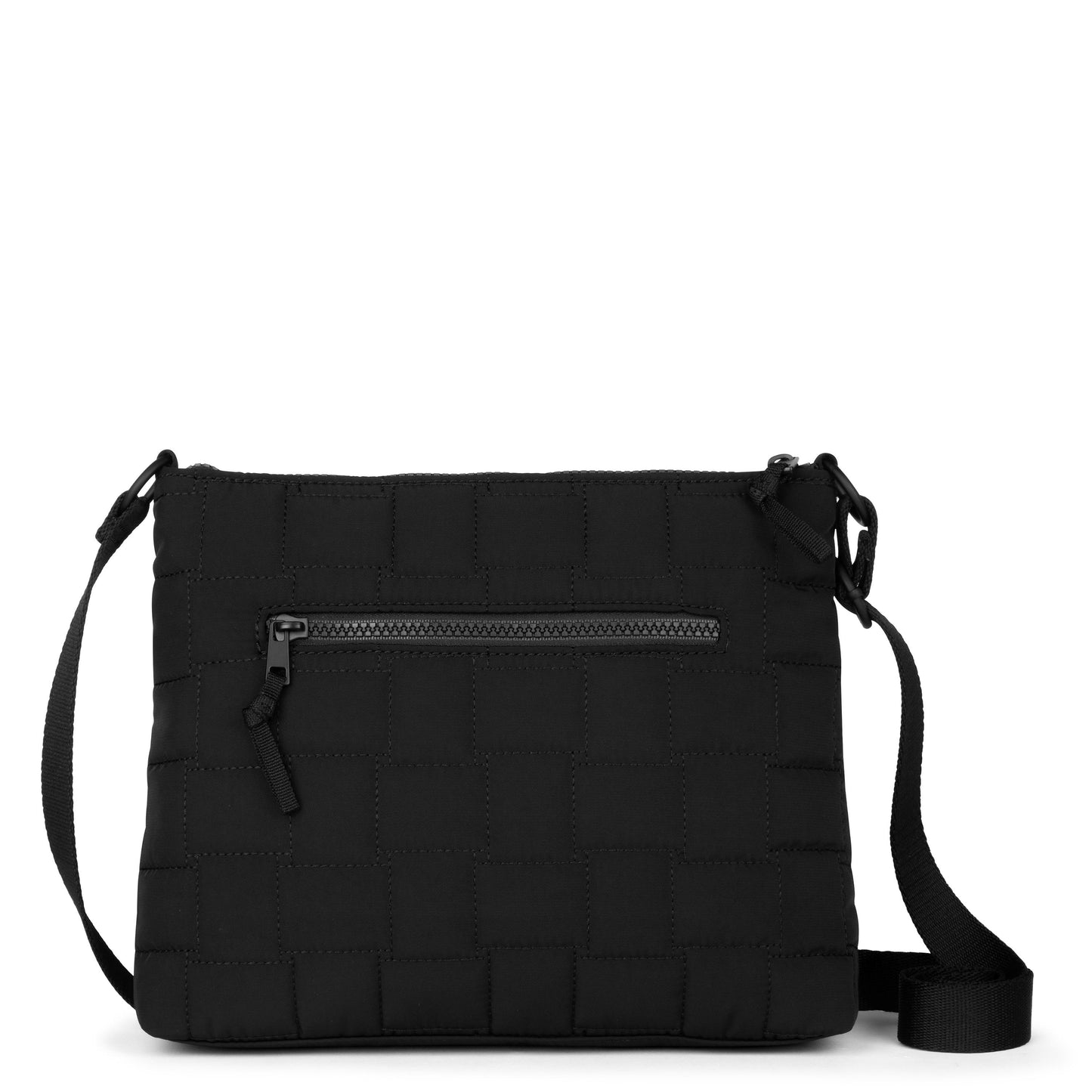 Sakroots Basic Crossbody EcoTwill - Black Woven Quilted