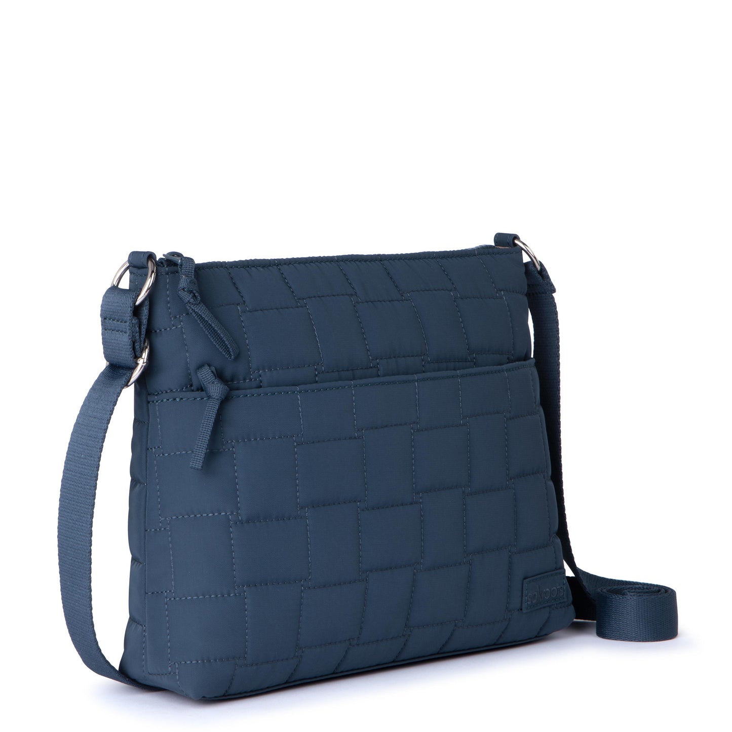Sakroots Basic Crossbody EcoTwill - Indigo Woven Quilted