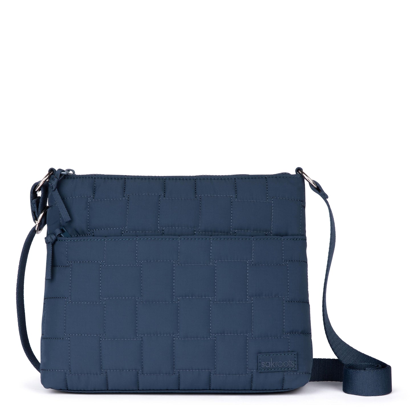 Sakroots Basic Crossbody EcoTwill - Indigo Woven Quilted