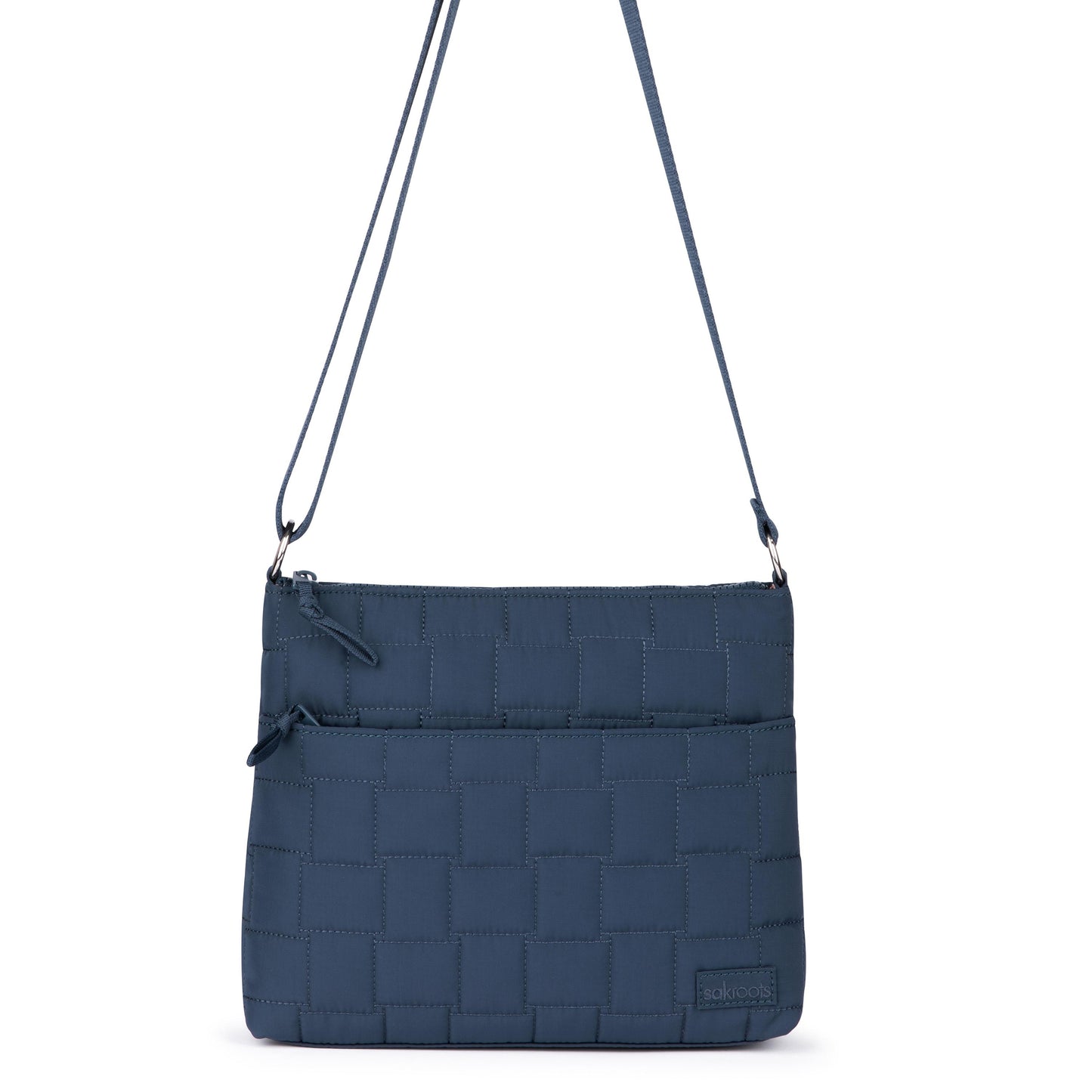 Sakroots Basic Crossbody EcoTwill - Indigo Woven Quilted