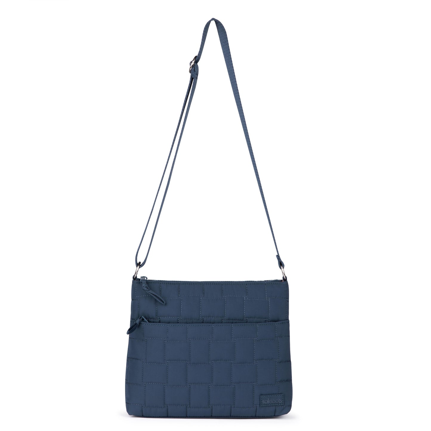 Sakroots Basic Crossbody EcoTwill - Indigo Woven Quilted