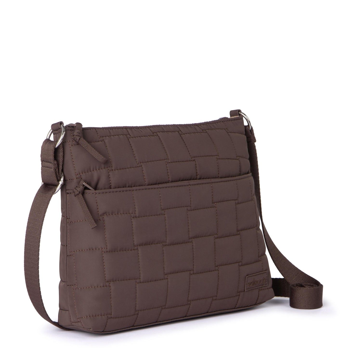 Sakroots Basic Crossbody EcoTwill - Mahogany Woven Quilted