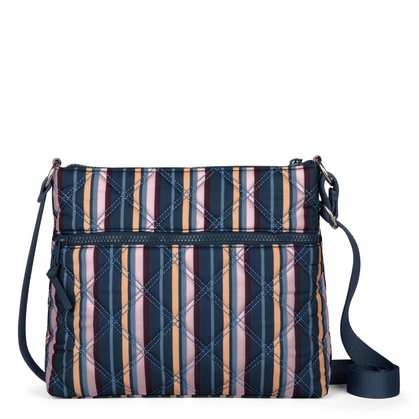 Sakroots Basic Crossbody EcoTwill - Vibrant Multi Diamond Quilted