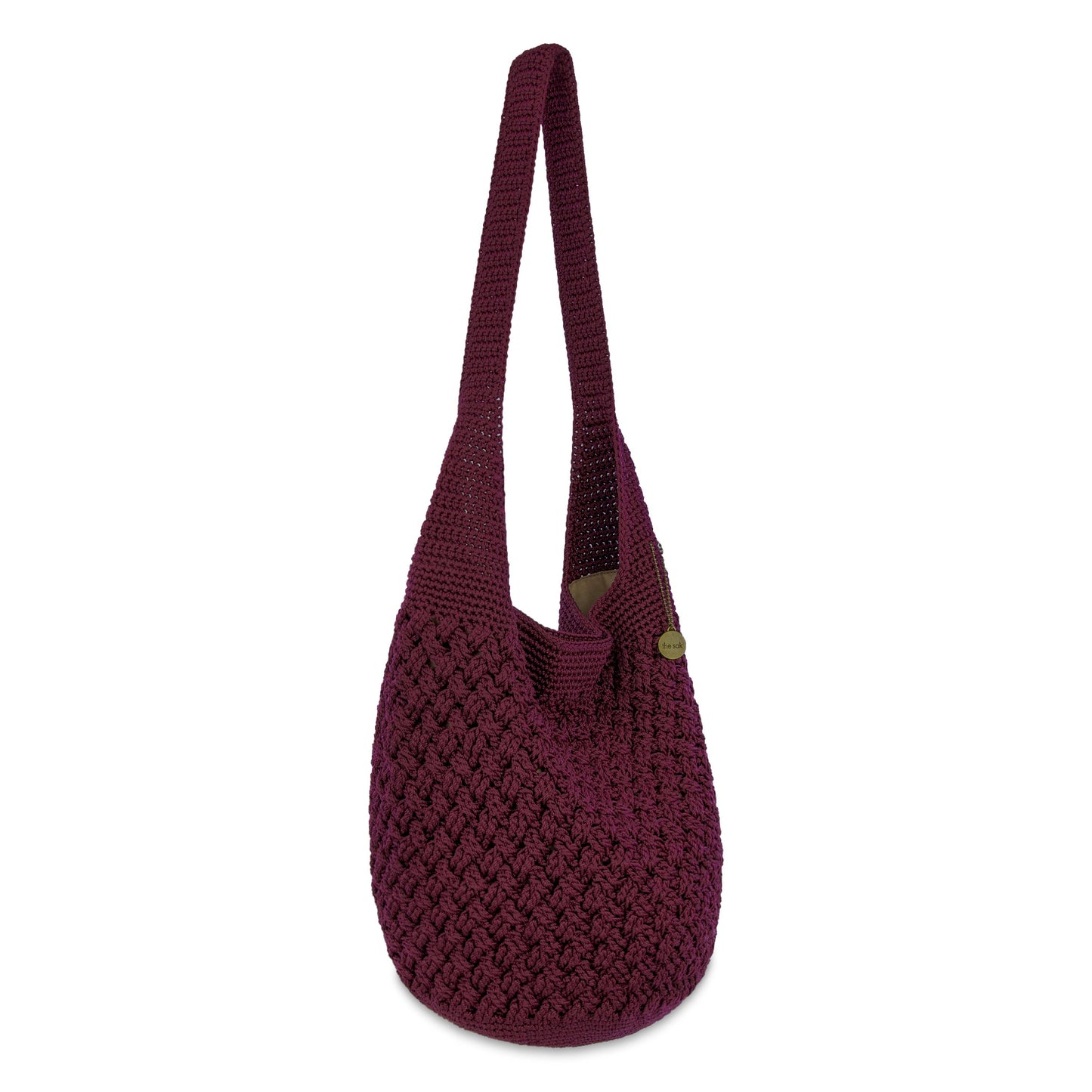 The Sak 120 Original Hobo - Hand Crochet - Black Cherry Cozy