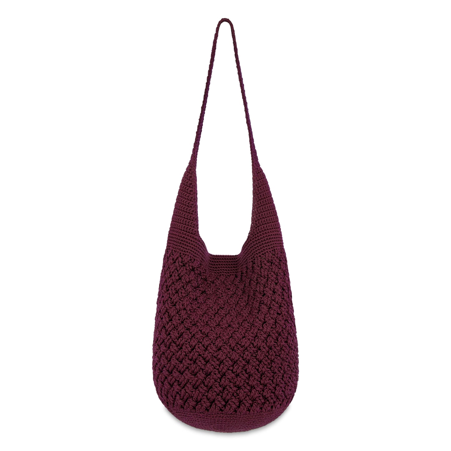 The Sak 120 Original Hobo - Hand Crochet - Black Cherry Cozy