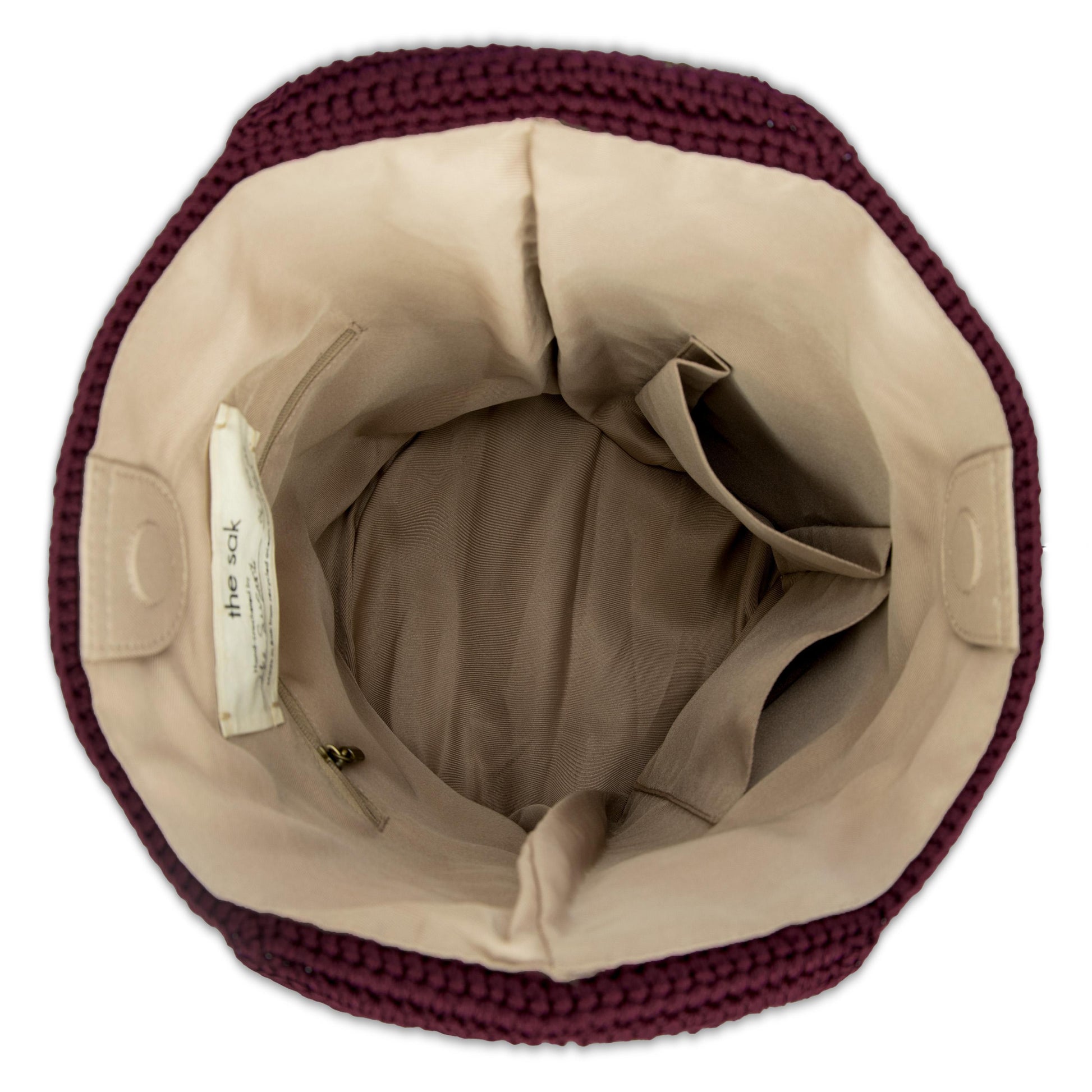 The Sak 120 Original Hobo - Hand Crochet - Black Cherry Cozy