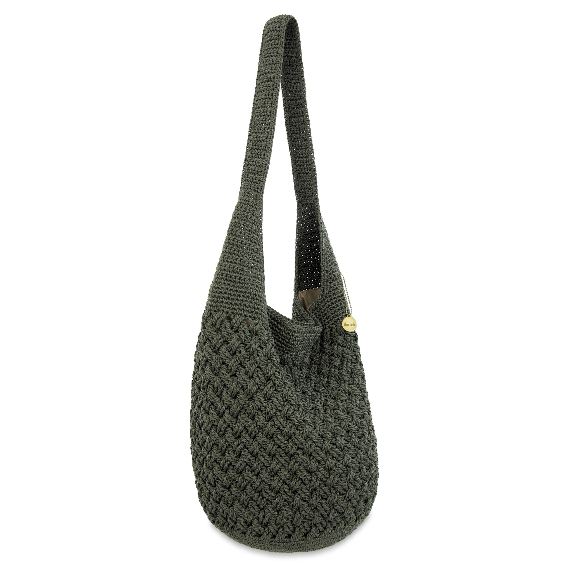 The Sak 120 Hobo Crochet - Moss Cozy Weave