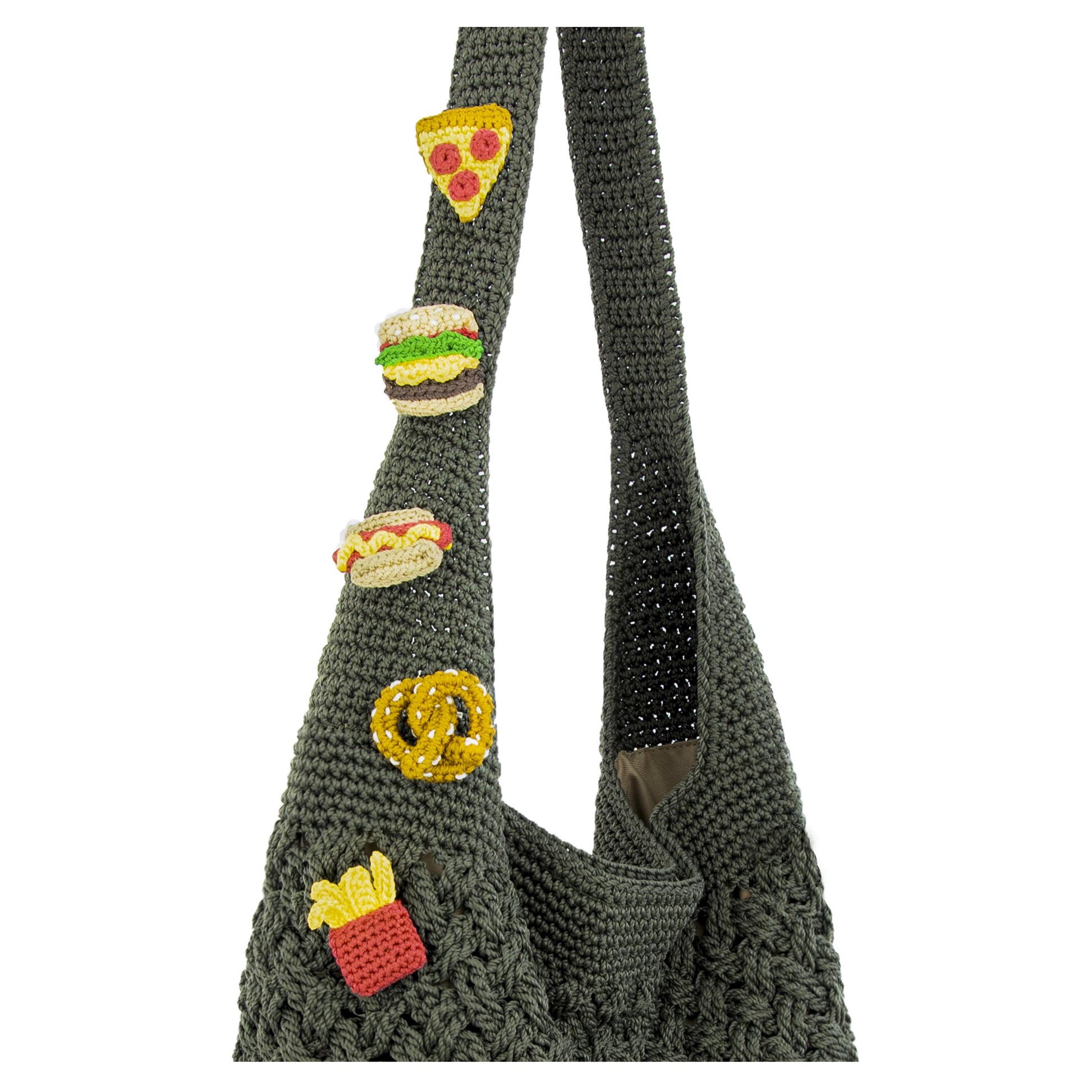 The Sak 120 Hobo Crochet - Moss Cozy Weave