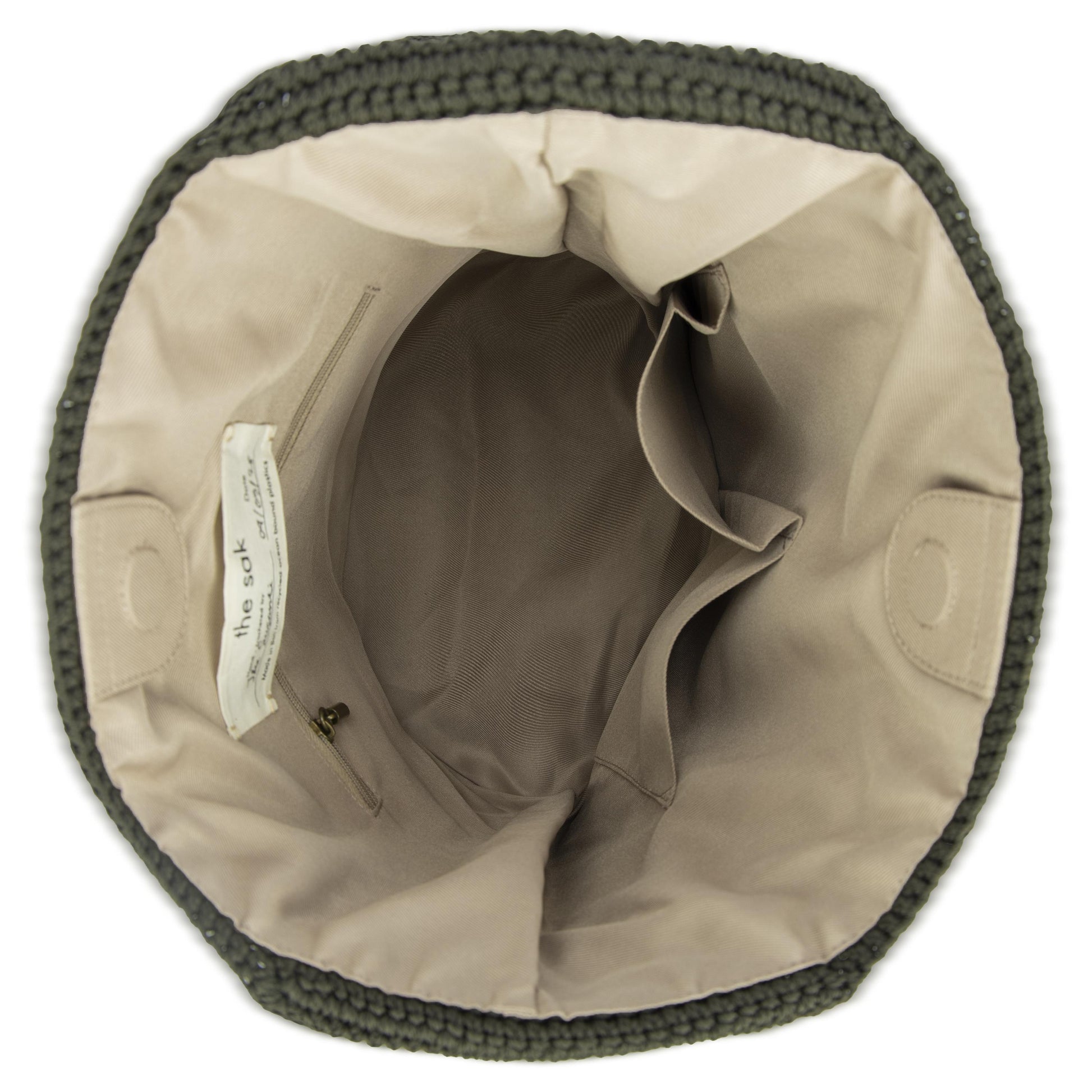 The Sak 120 Hobo Crochet - Moss Cozy Weave