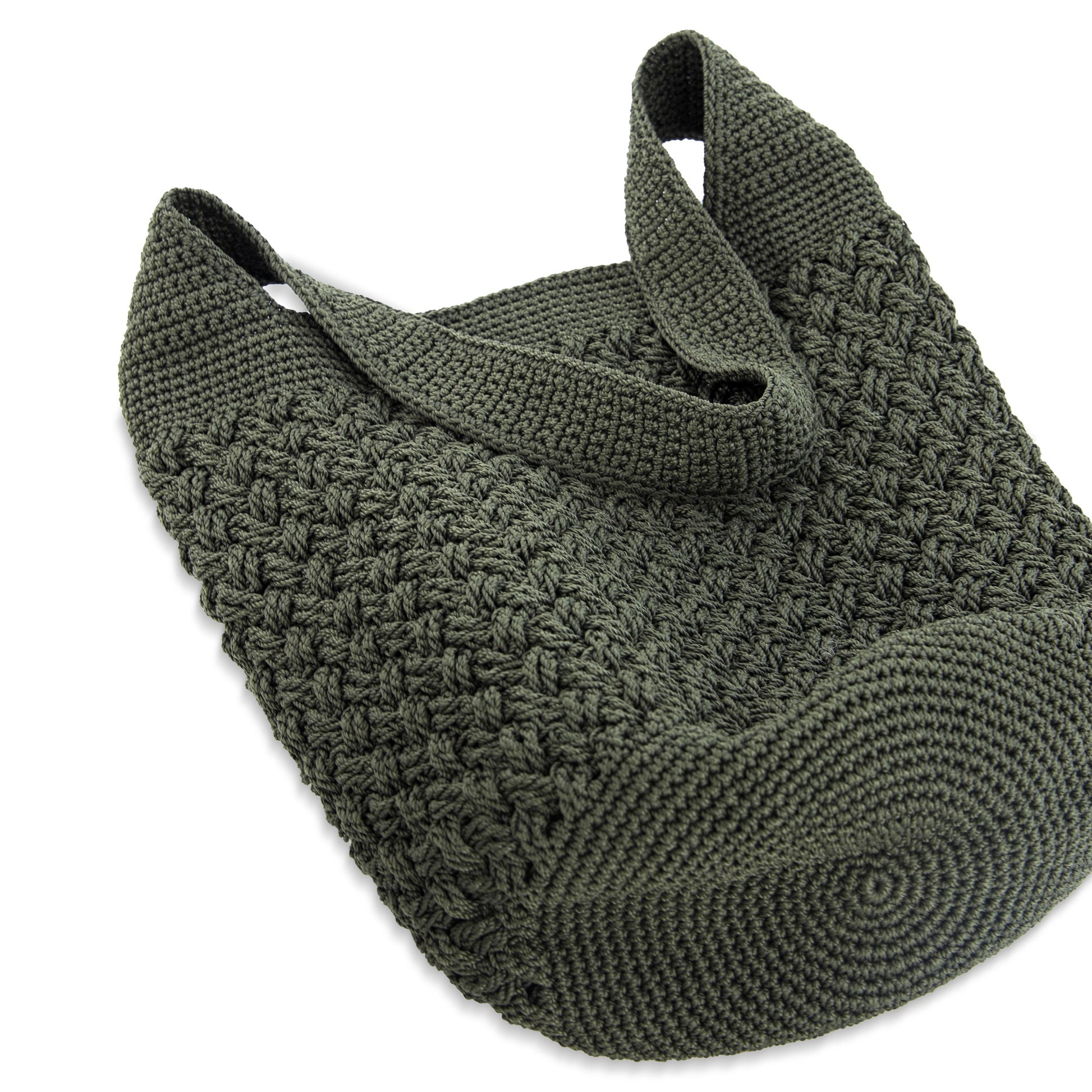 The Sak 120 Hobo Crochet - Moss Cozy Weave