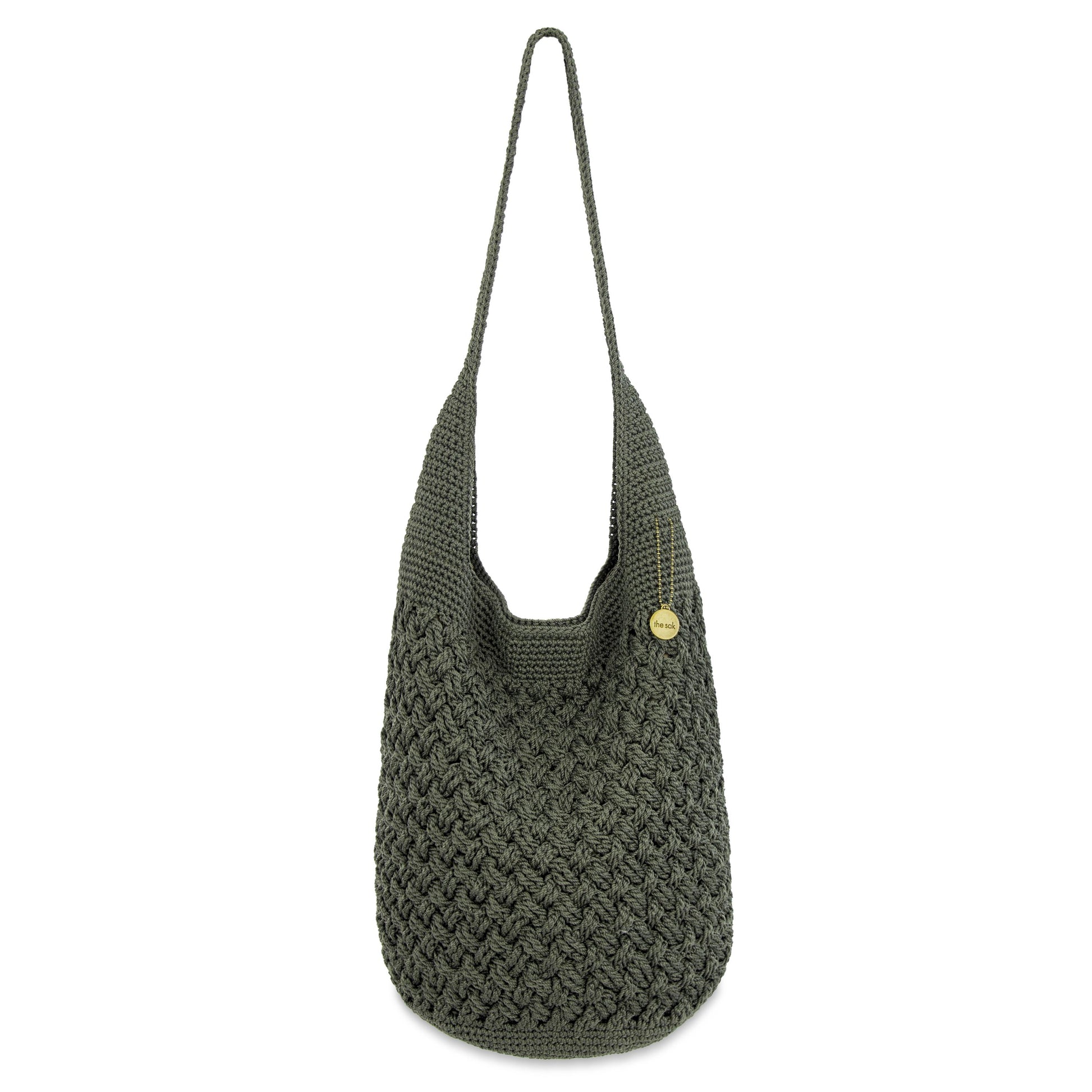 The Sak 120 Hobo Crochet - Moss Cozy Weave