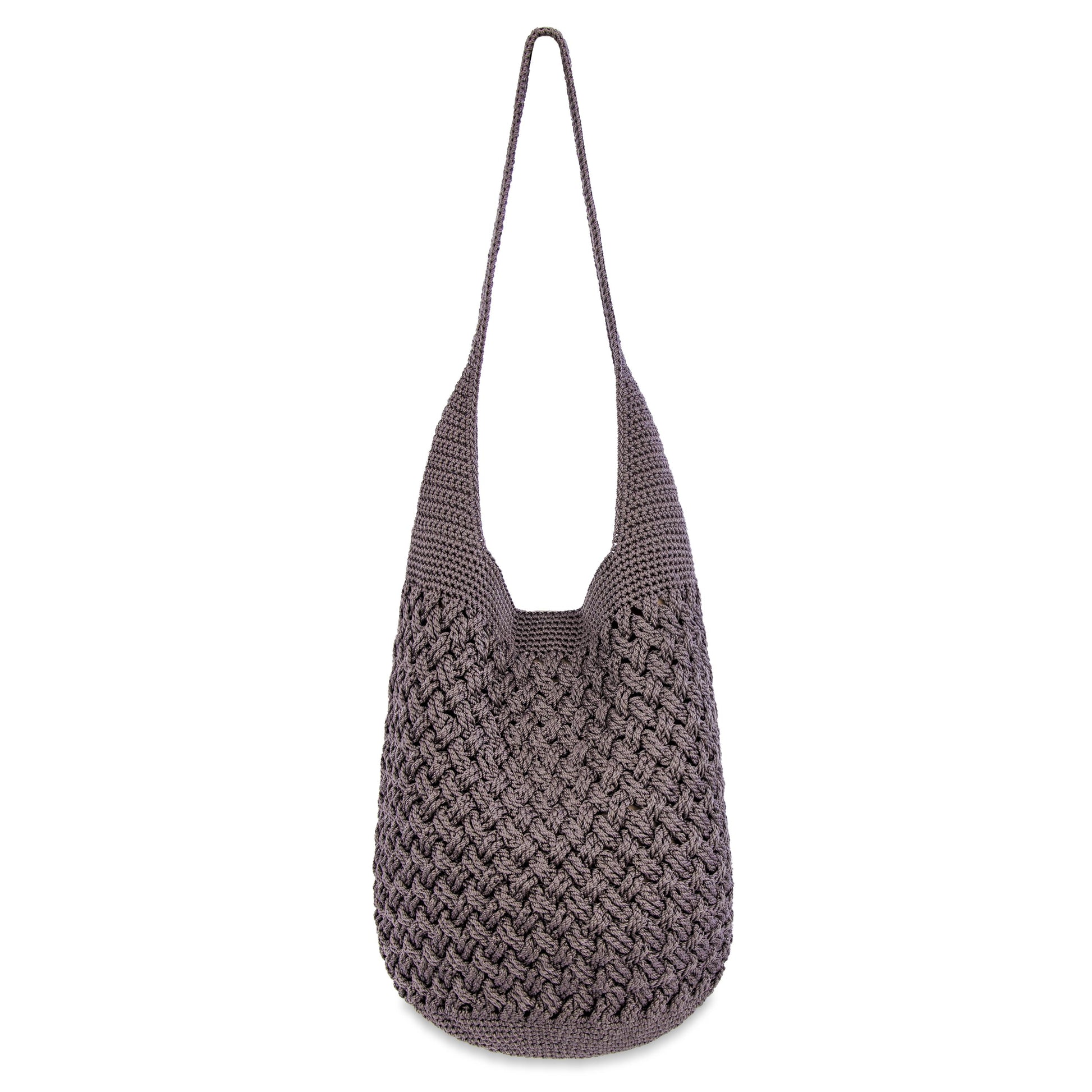 The Sak 120 Hobo Crochet - Mushroom Cozy Weave