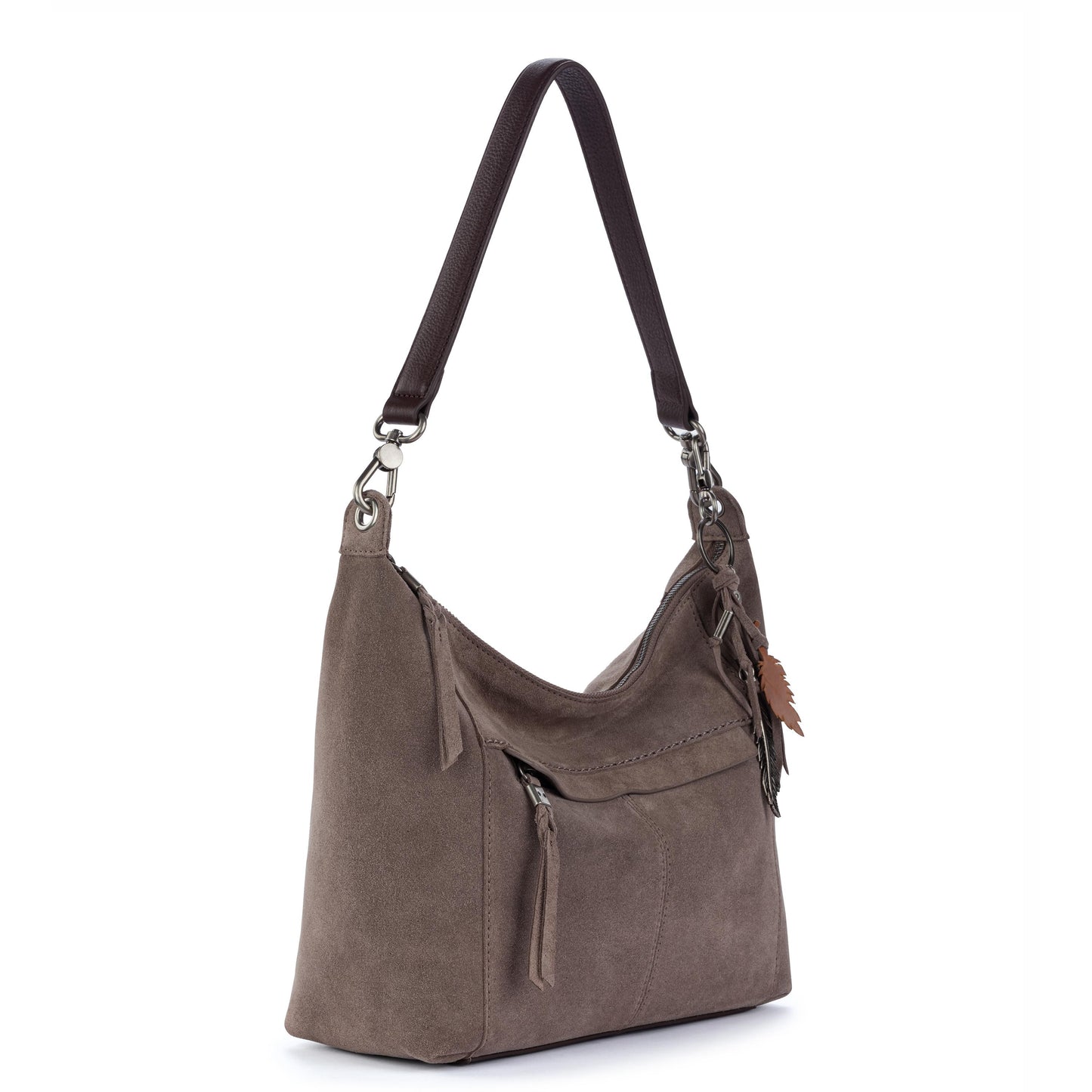 The Sak Alameda Hobo Leather - Mushroom Suede