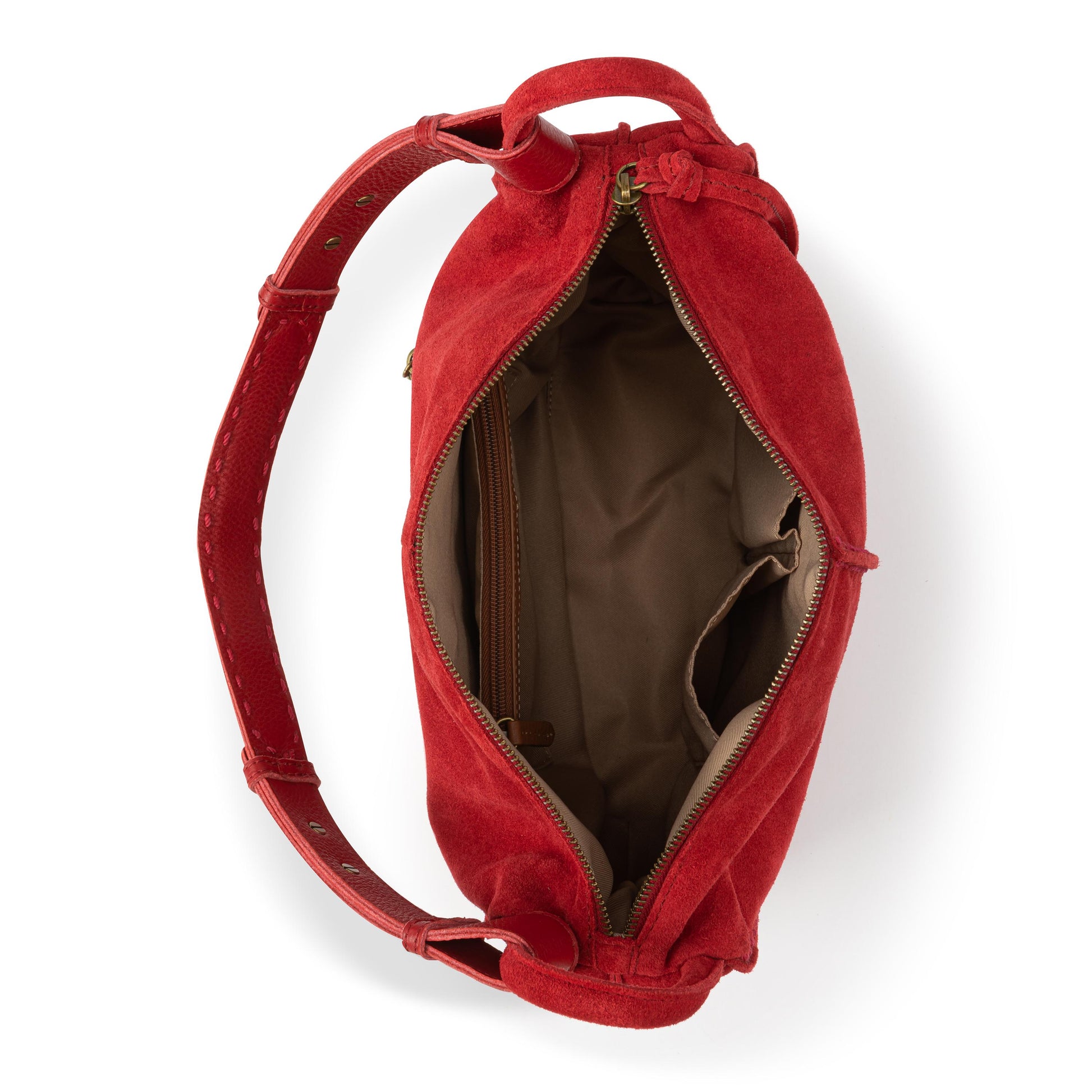 The Sak Los Feliz Slouchy Hobo Leather - Scarlet Suede