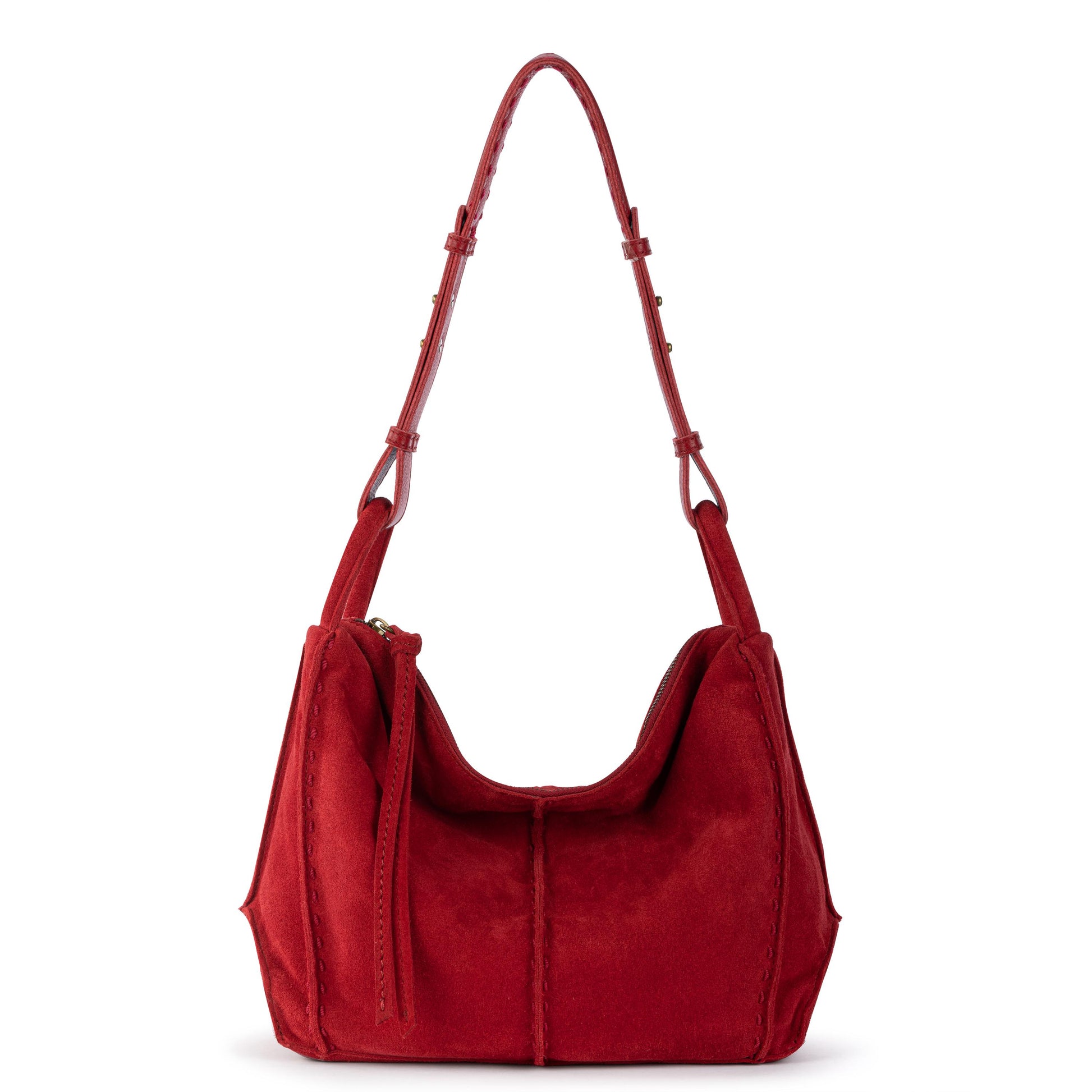 The Sak Los Feliz Slouchy Hobo Leather - Scarlet Suede