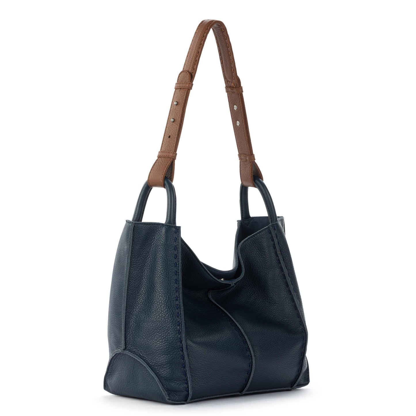 The Sak Los Feliz Med Tote - Leather - Indigo