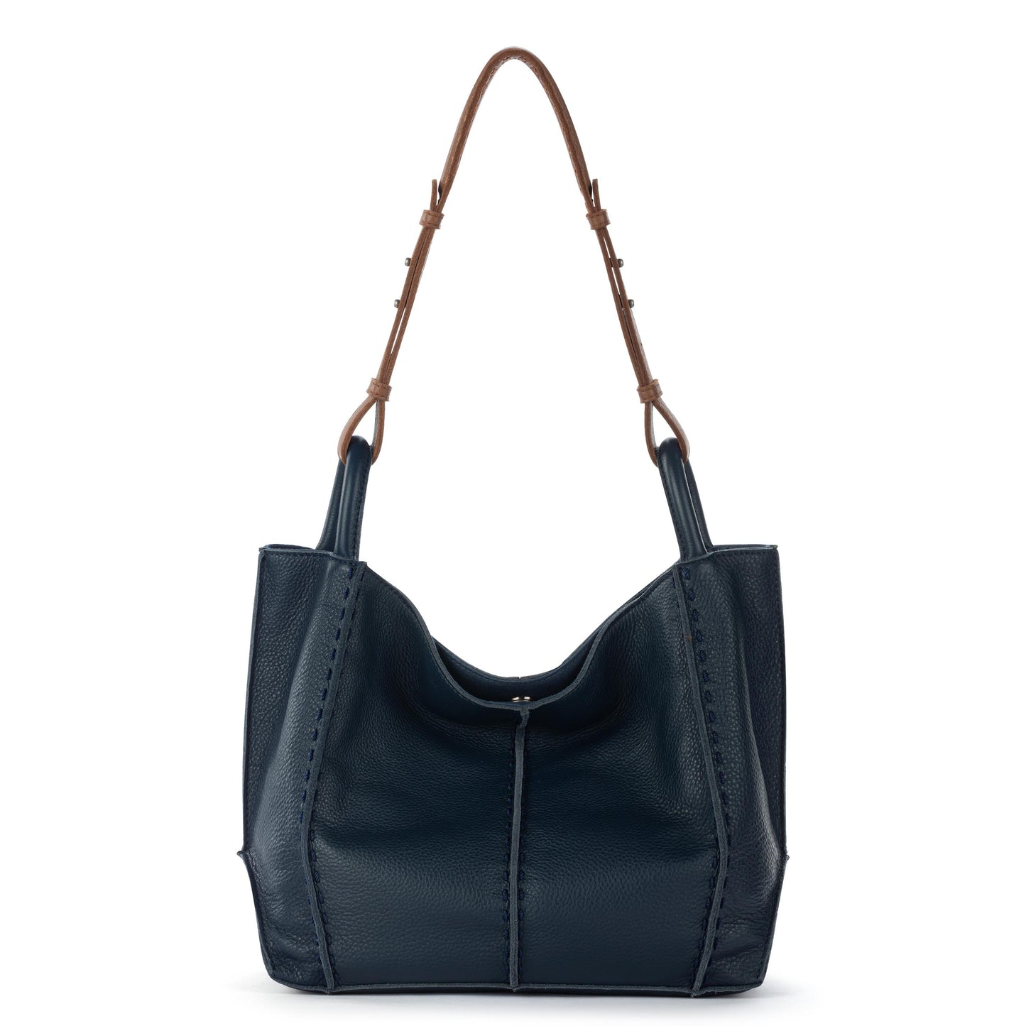 The Sak Los Feliz Med Tote - Leather - Indigo