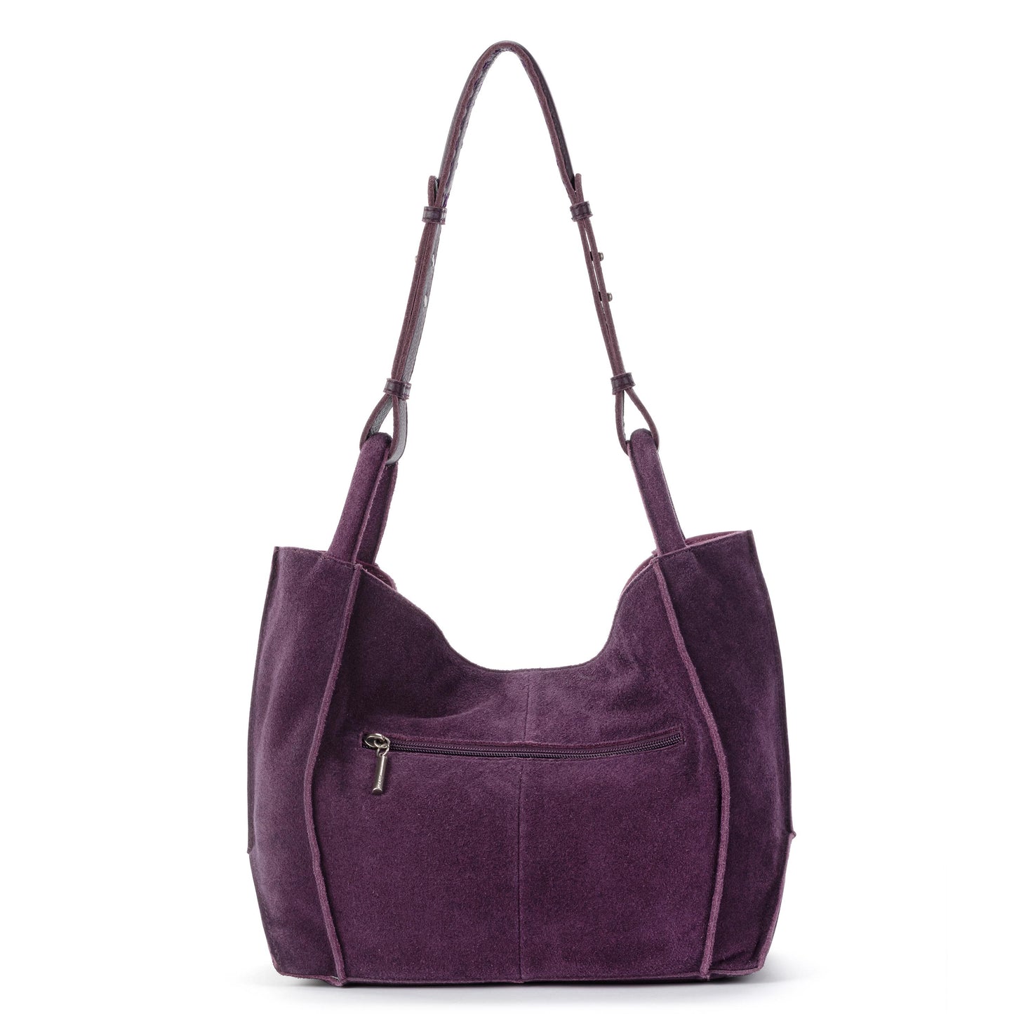 The Sak Los Feliz Med Tote - Leather - Aubergine Suede