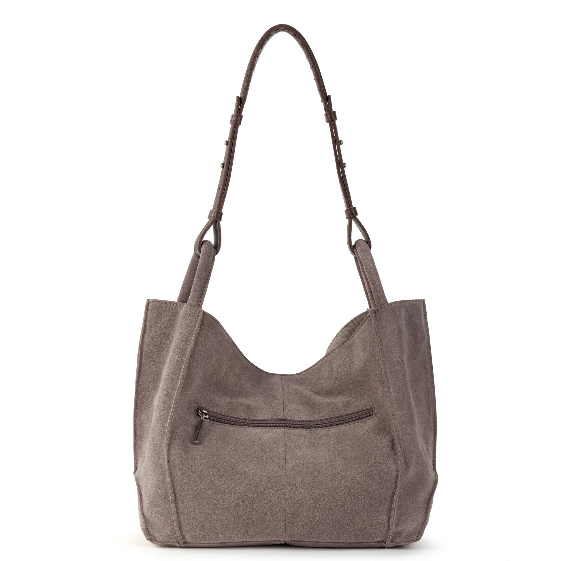 The Sak Los Feliz Med Tote - Leather - Mushroom Suede