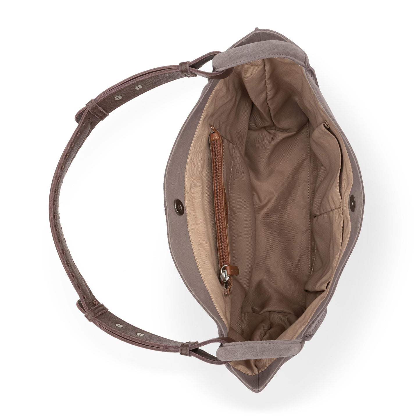 The Sak Los Feliz Med Tote - Leather - Mushroom Suede