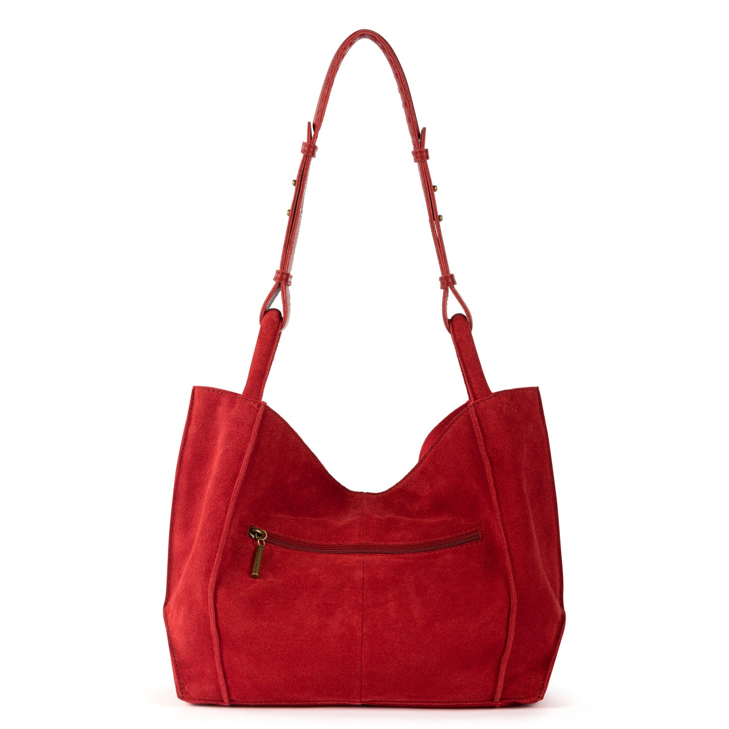 The Sak Los Feliz Med Tote - Leather - Scarlet Suede