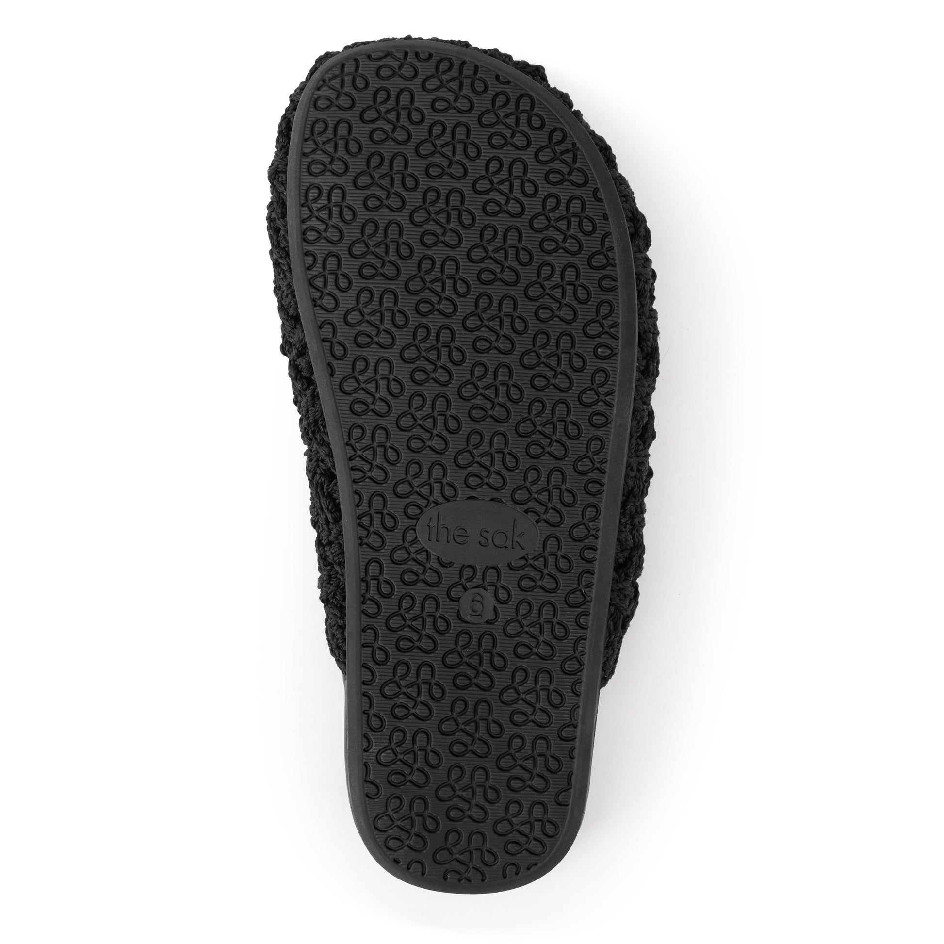 The Sak Bolinas Clog Crochet - Black Cozy Weave