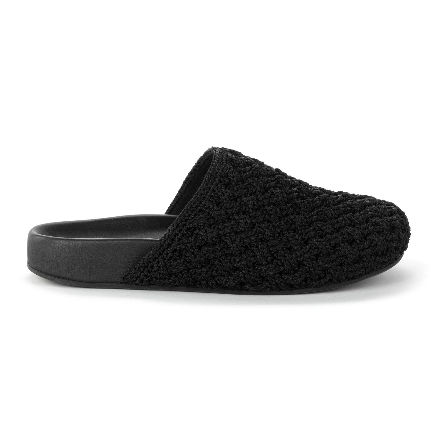 The Sak Bolinas Clog Crochet - Black Cozy Weave