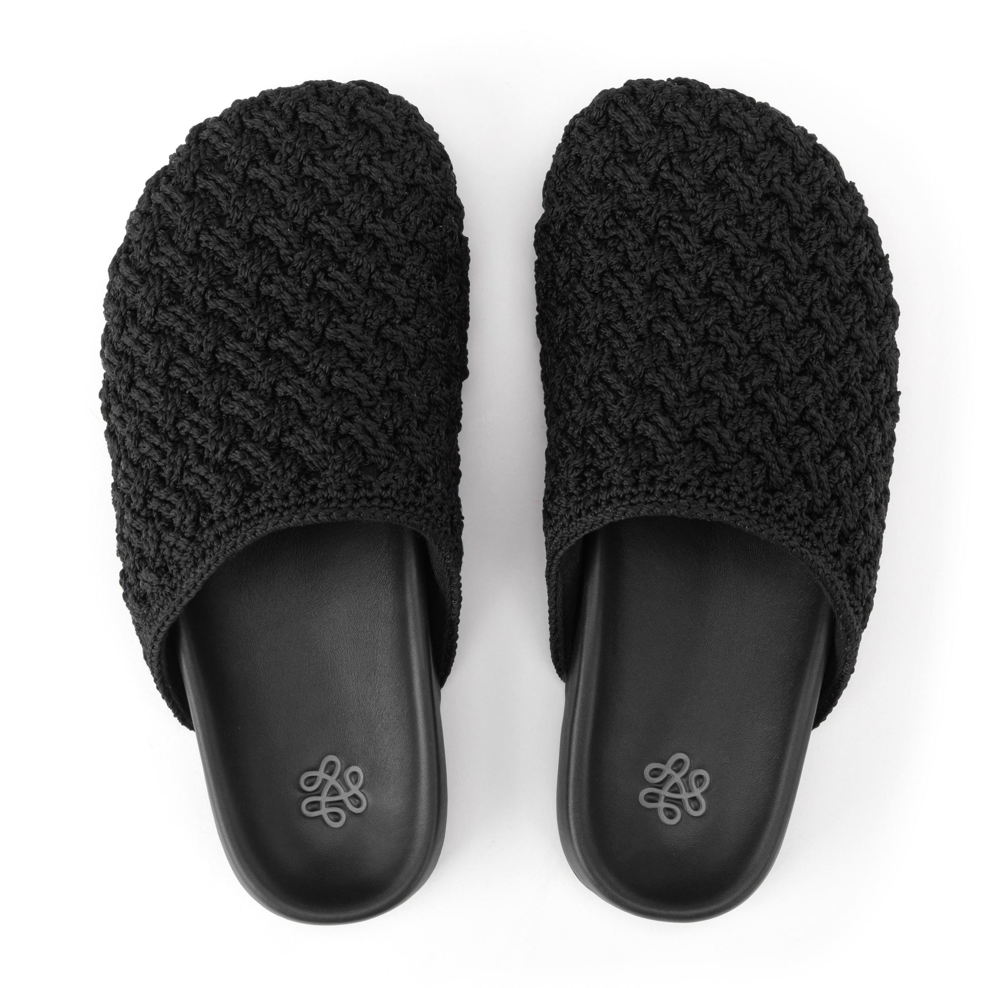 The Sak Bolinas Clog Crochet - Black Cozy Weave