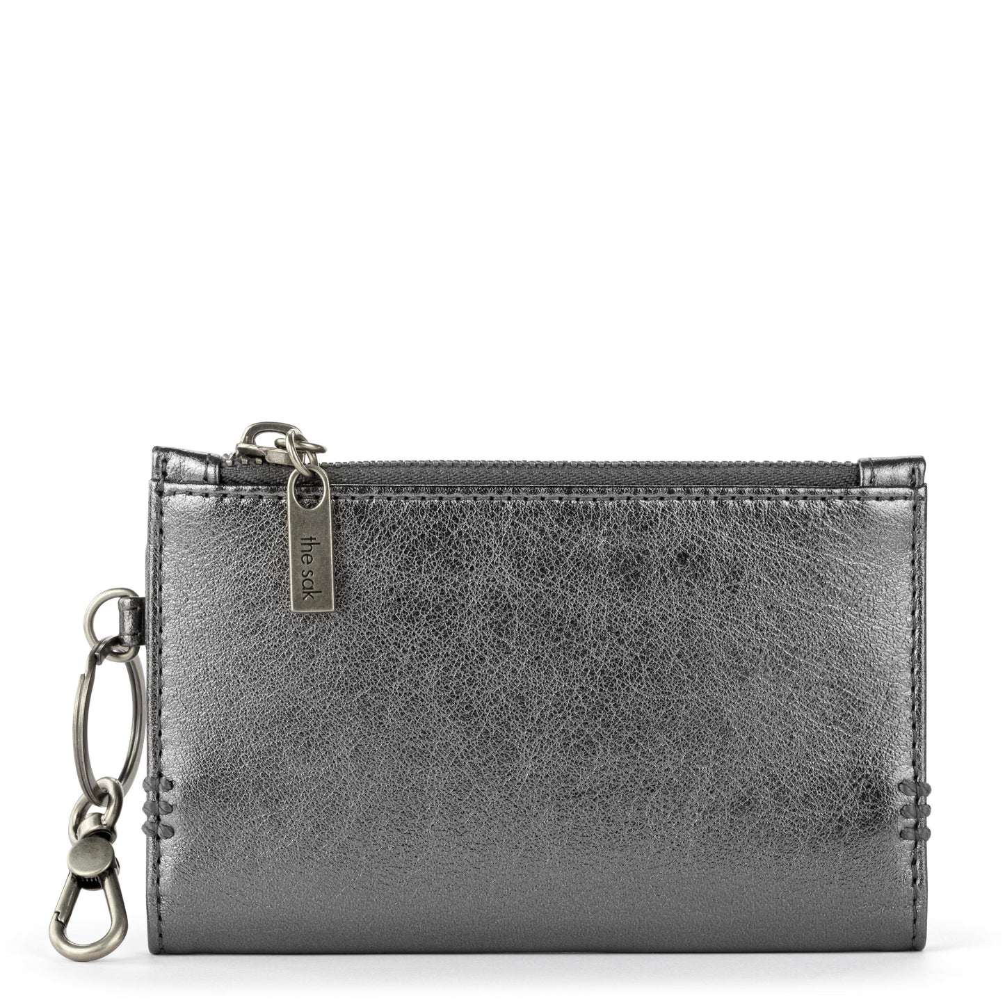 The Sak Encino Card Wallet - Leather - Gunmetal
