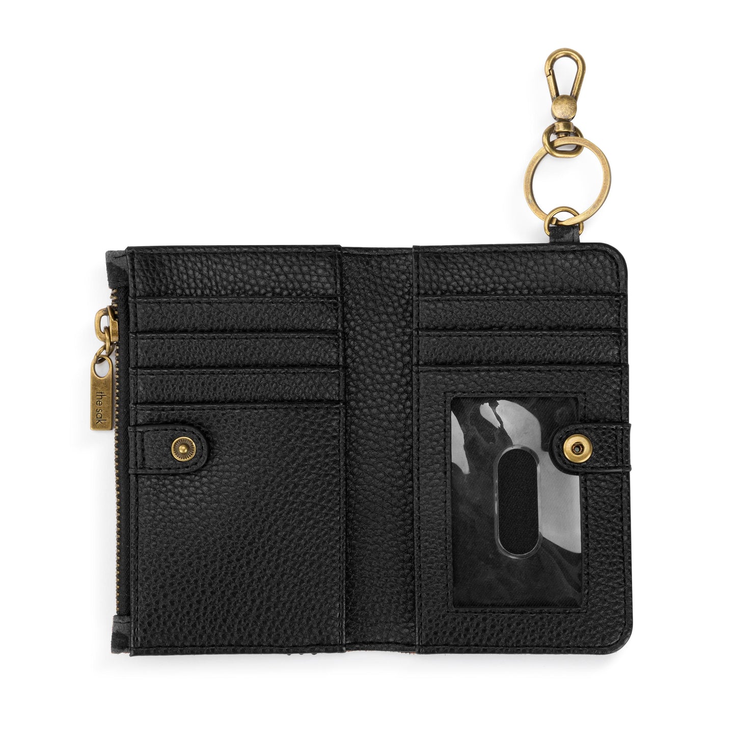 The Sak Encino Card Wallet - Leather - Leopard Suede