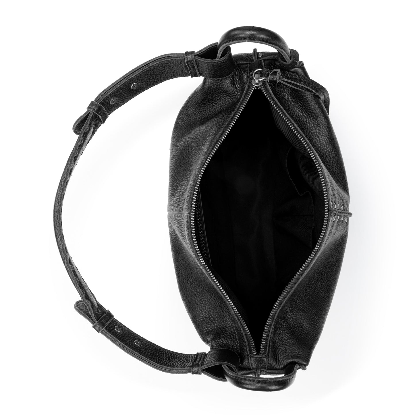 The Sak Los Feliz Slouchy Hobo - Leather - Black Silver Stud