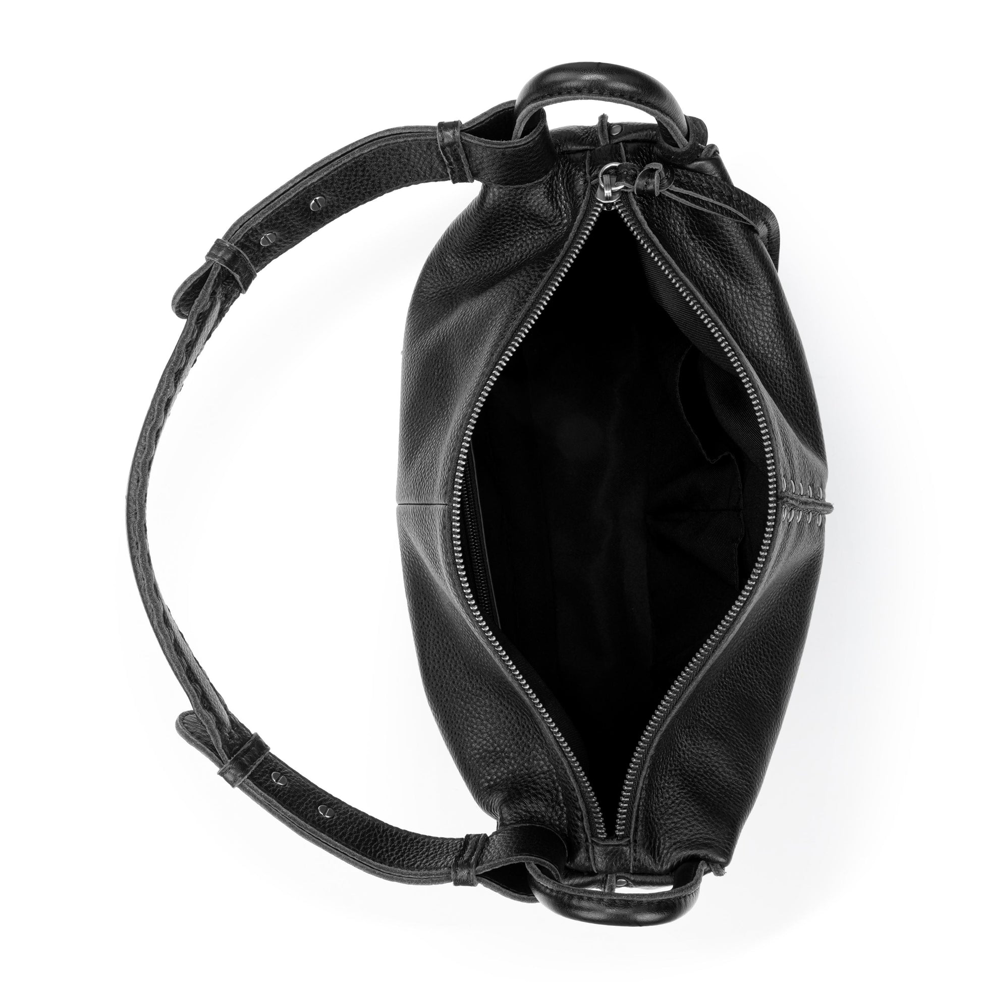 The Sak Los Feliz Slouchy Hobo - Leather - Black Silver Stud