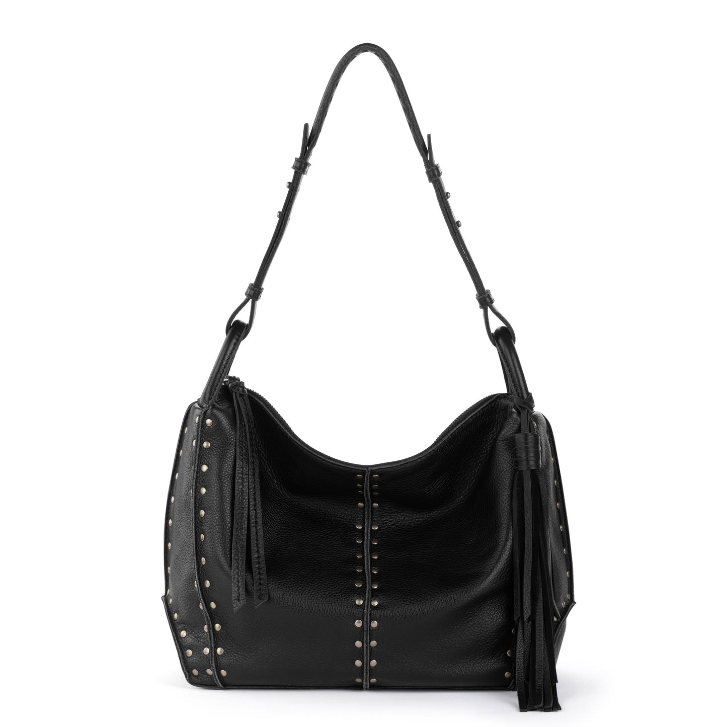The Sak Los Feliz Slouchy Hobo - Leather - Black Silver Stud