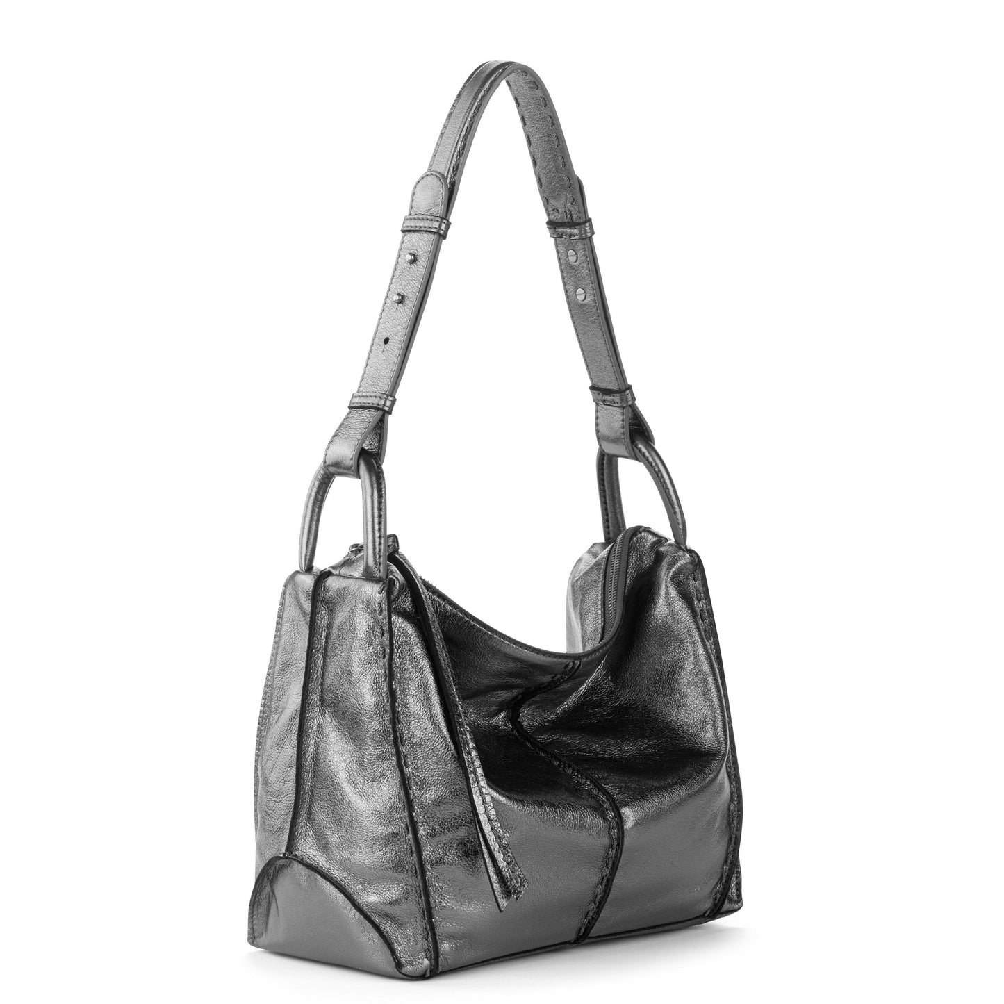 The Sak Los Feliz Slouchy Hobo - Leather - Gunmetal