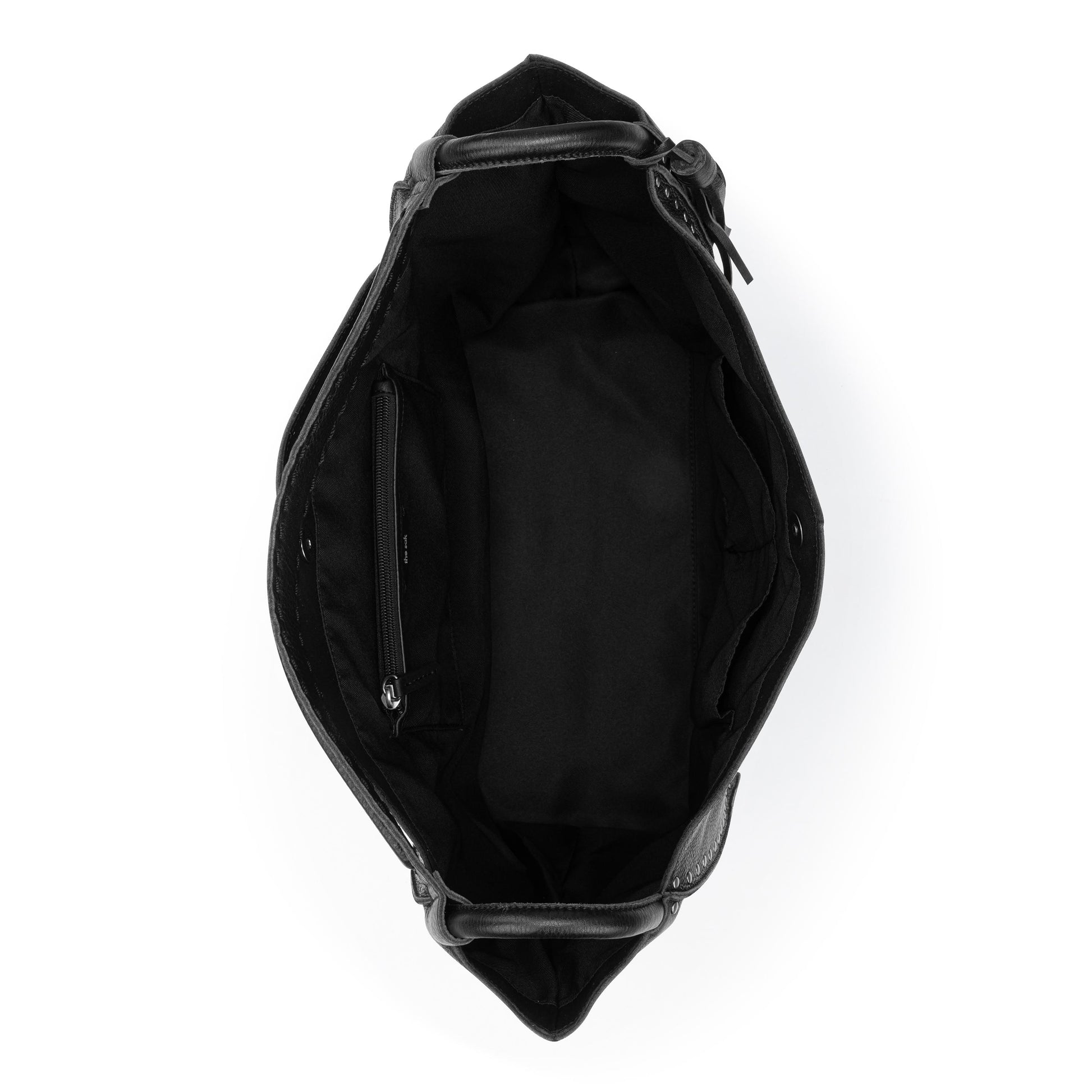 The Sak Los Feliz Large Tote - Leather - Black Silver Stud