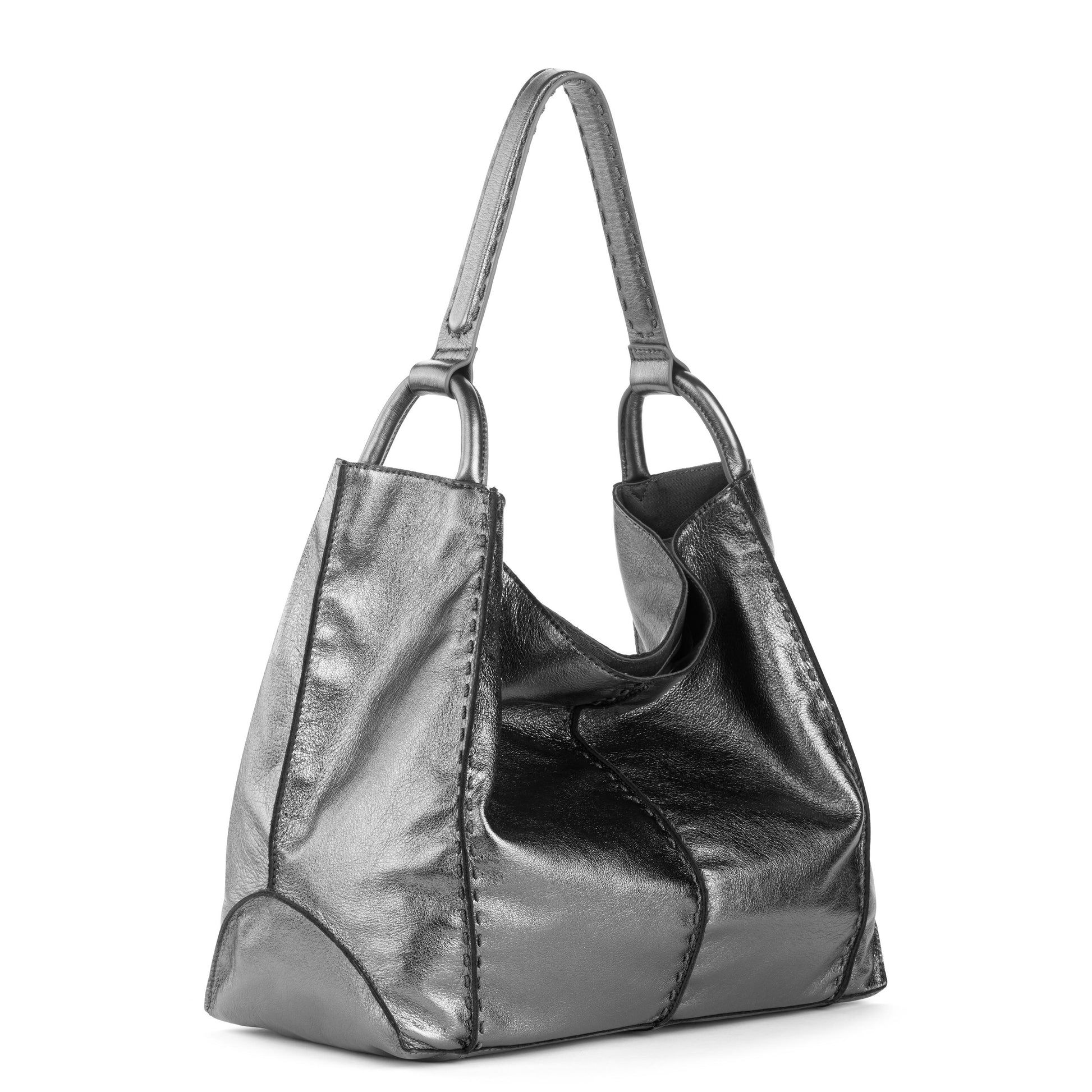 The Sak Los Feliz Large Tote - Leather - Gunmetal
