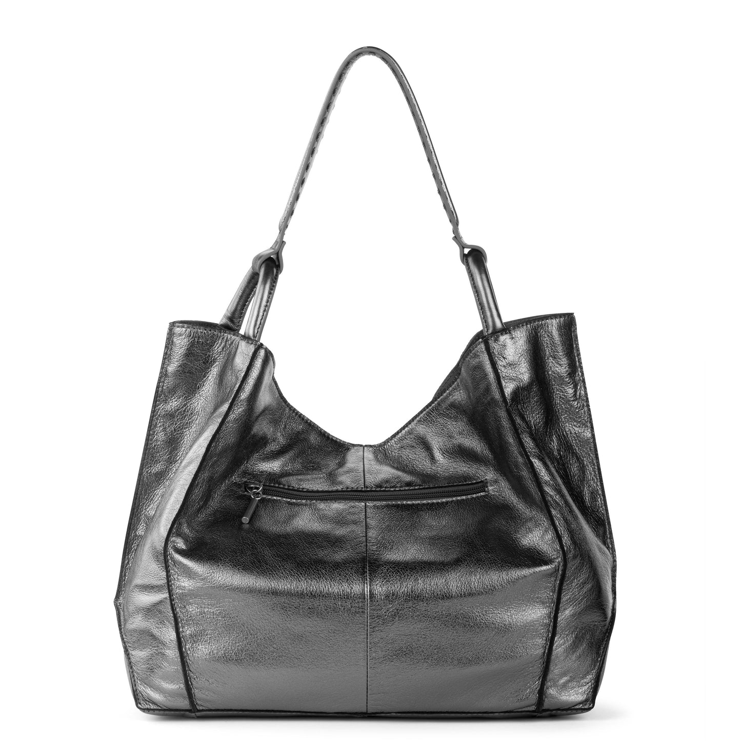 The Sak Los Feliz Large Tote - Leather - Gunmetal