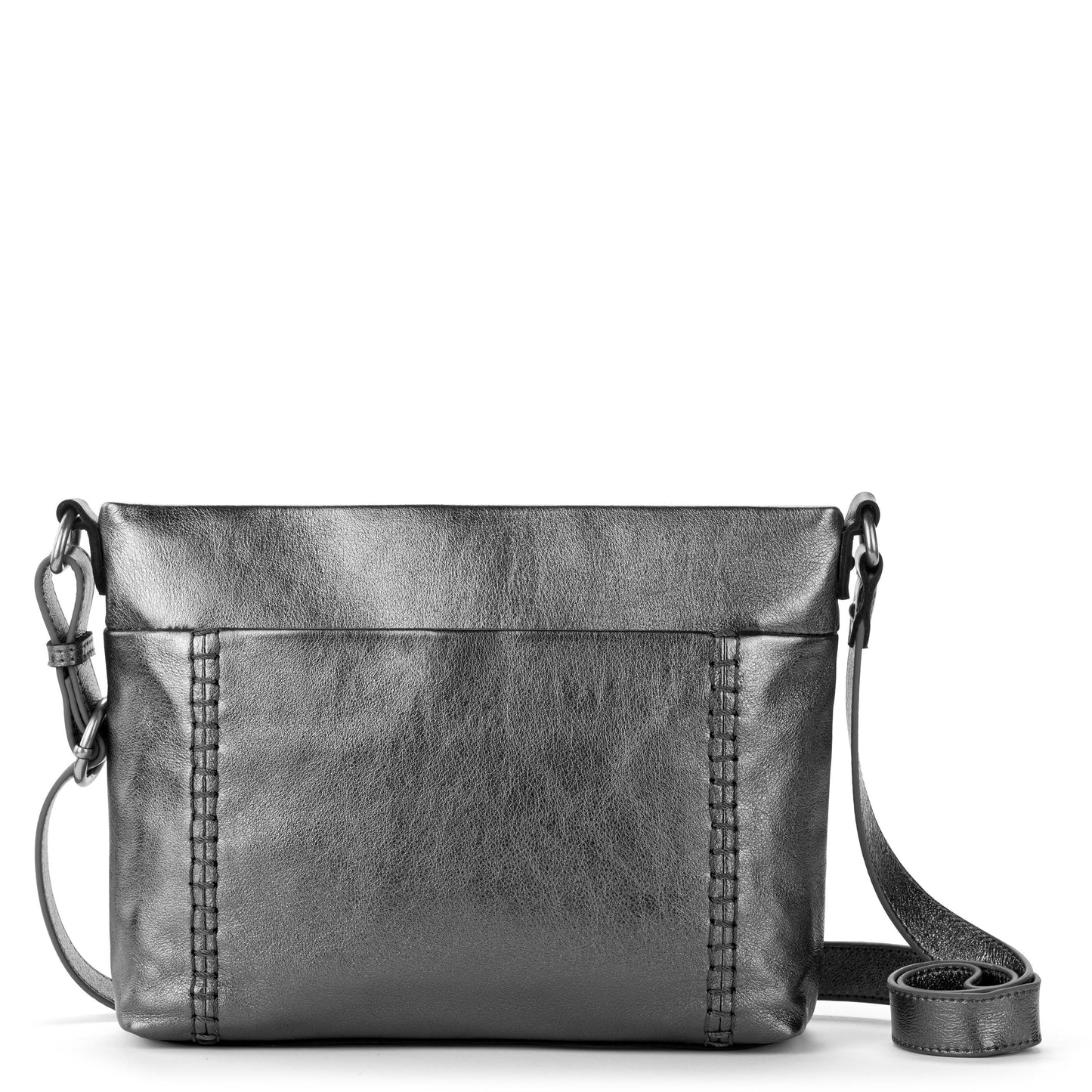 The Sak Melrose Leather Soft Crossbody - Leather - Gunmetal