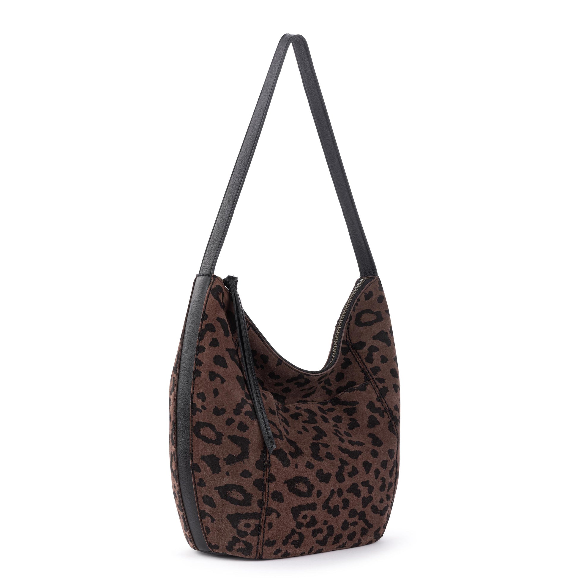 The Sak Sequoia Shoulder Hobo - Leather - Leopard Suede