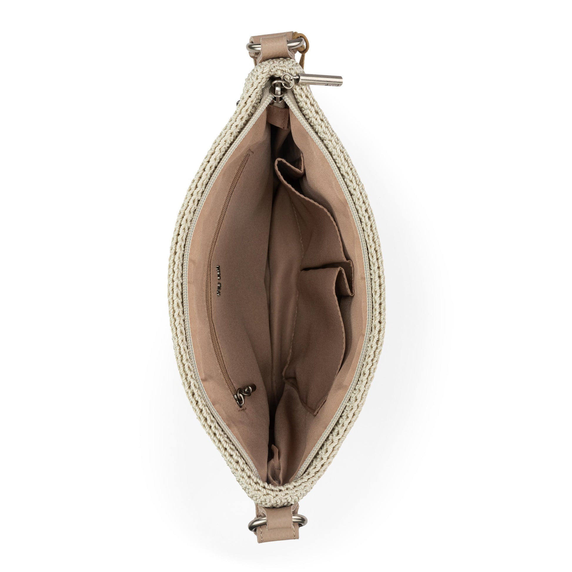 The Sak Melrose Crossbody Crochet - Natural Grey Medallion