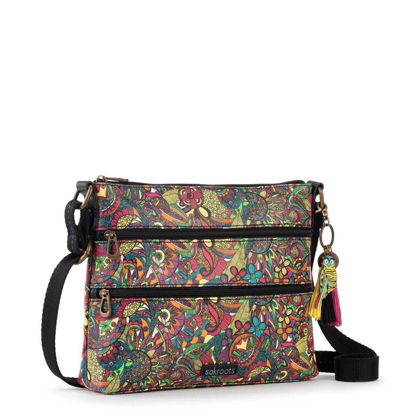 Sakroots Basic Crossbody Canvas - |Rainbow Spirit Desert|
