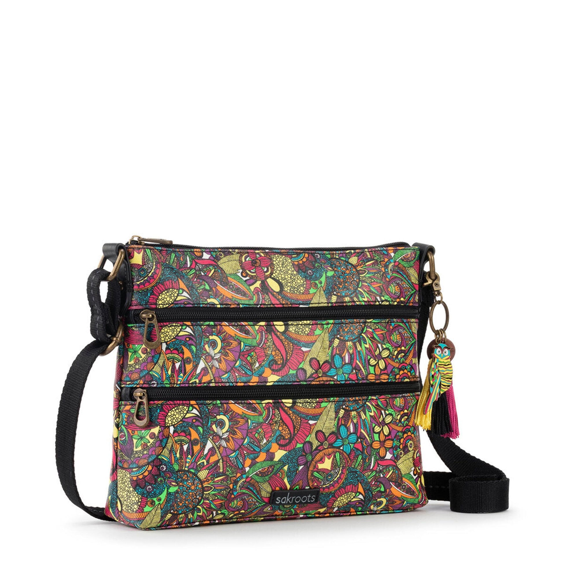 Sakroots Basic Crossbody Canvas - |Rainbow Spirit Desert|