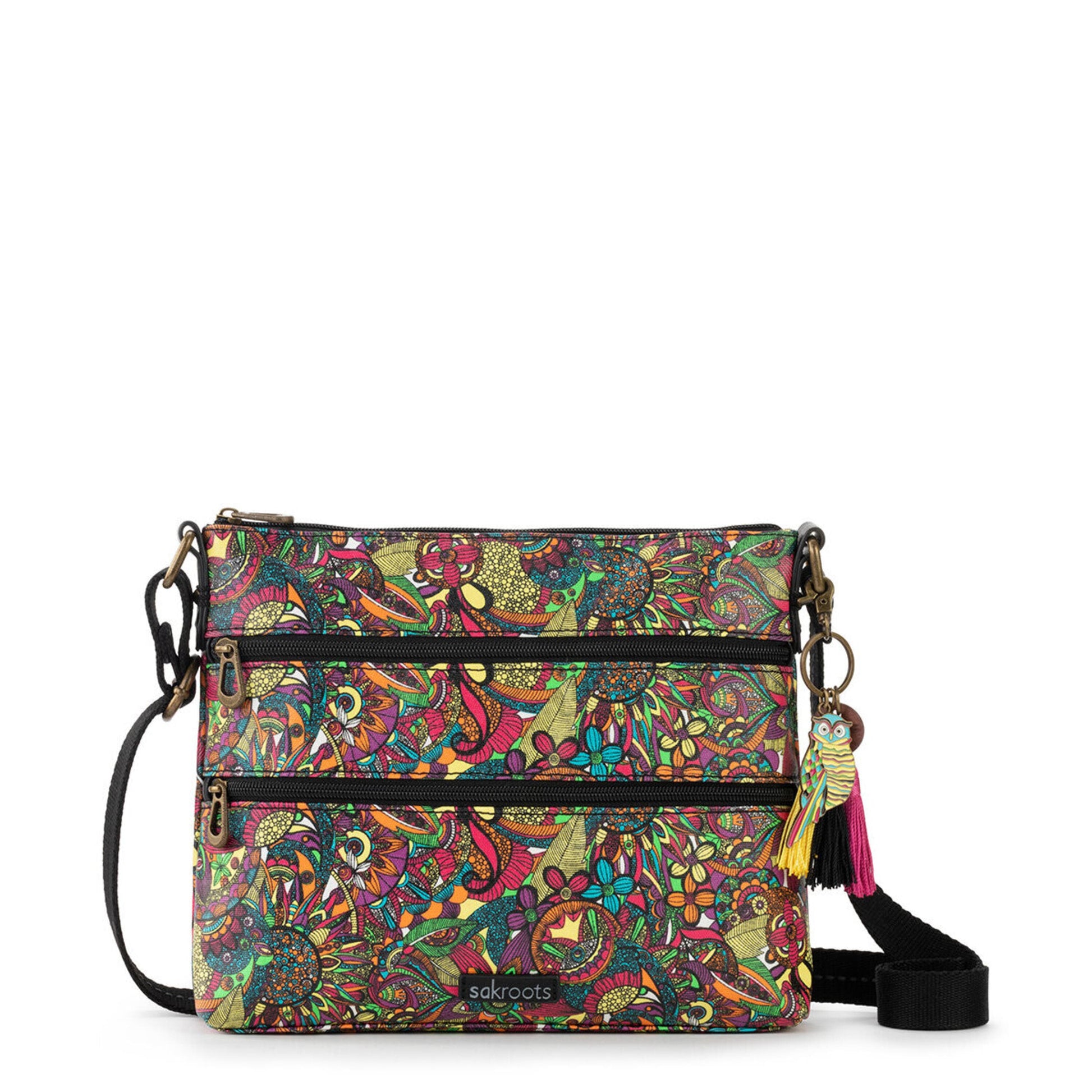 Sakroots Basic Crossbody Canvas - |Rainbow Spirit Desert|