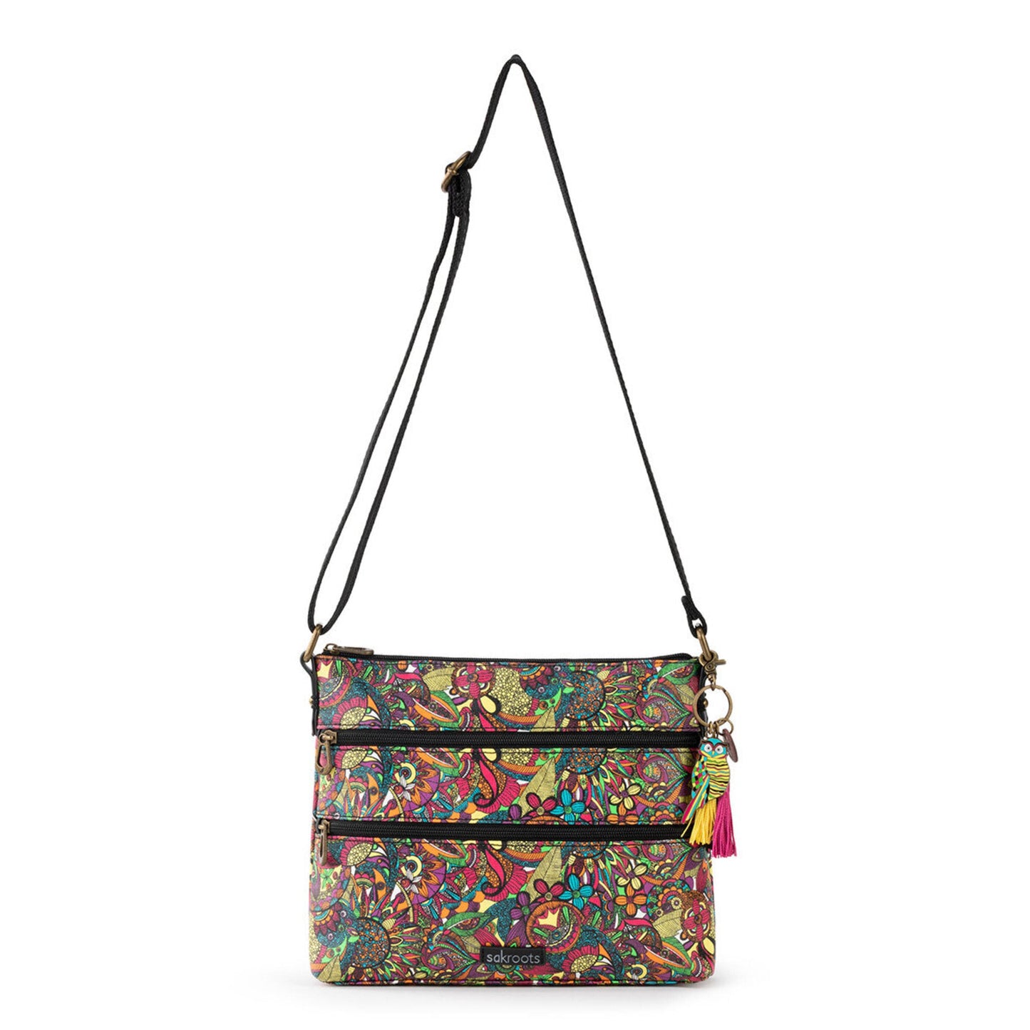 Sakroots Basic Crossbody Canvas - |Rainbow Spirit Desert|