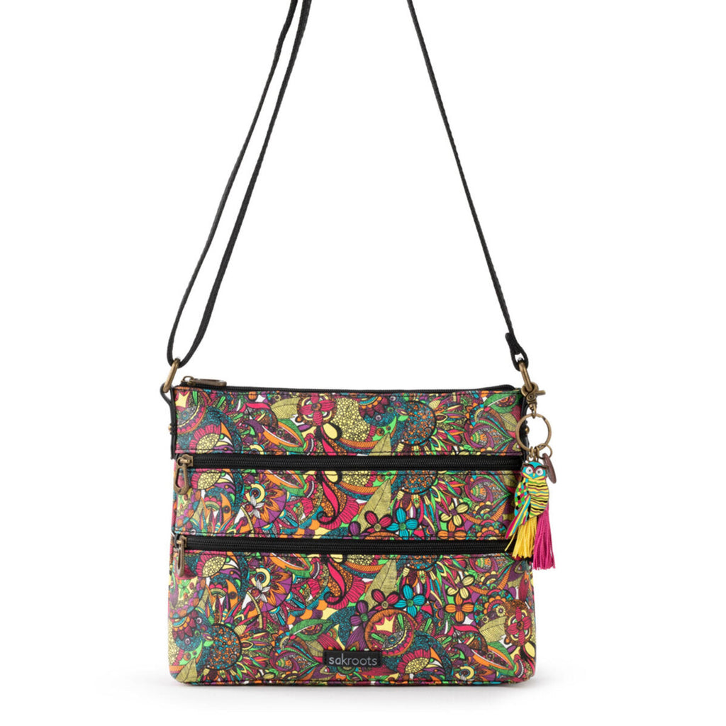 Sakroots Basic Crossbody - Canvas - Rainbow Spirit Desert