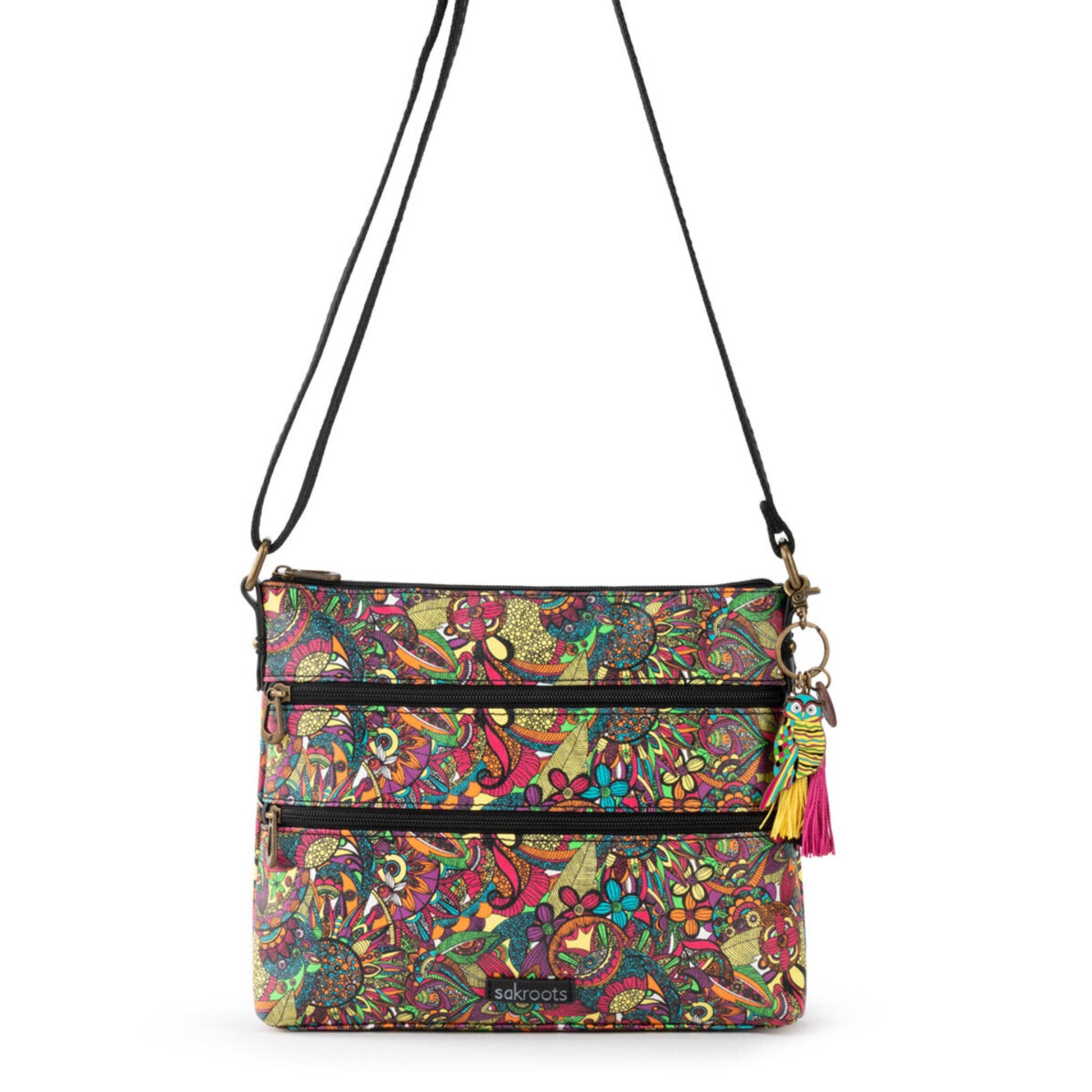Sakroots Basic Crossbody Canvas - |Rainbow Spirit Desert|