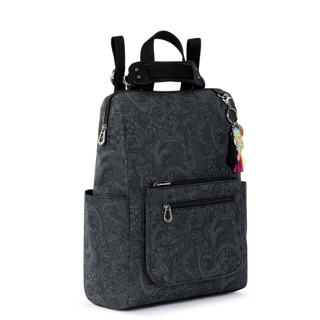 Sakroots Loyola Backpack - EcoTwill - Black Spirit Desert