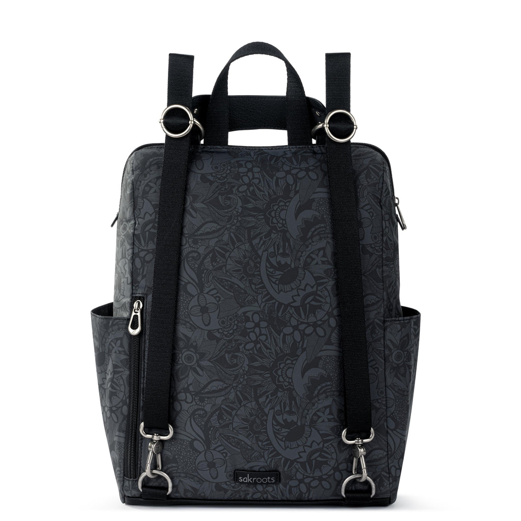 Sakroots Loyola Backpack - EcoTwill - Black Spirit Desert
