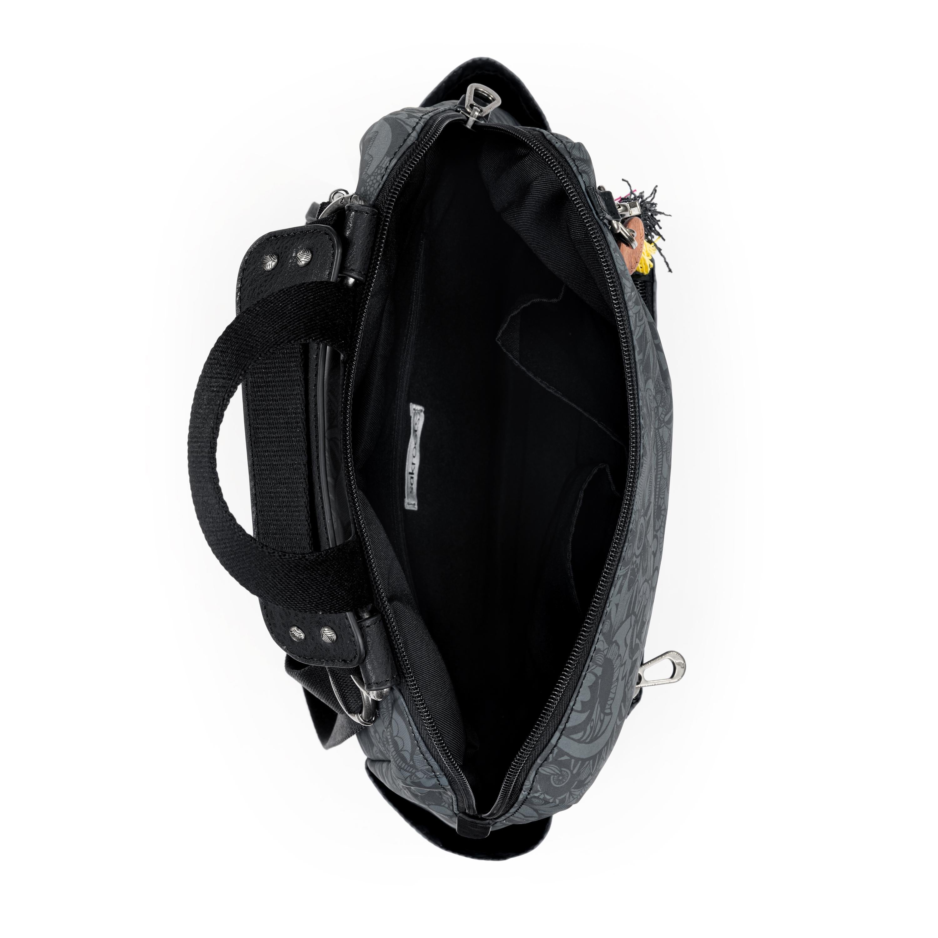 Sakroots Loyola Backpack - EcoTwill - Black Spirit Desert